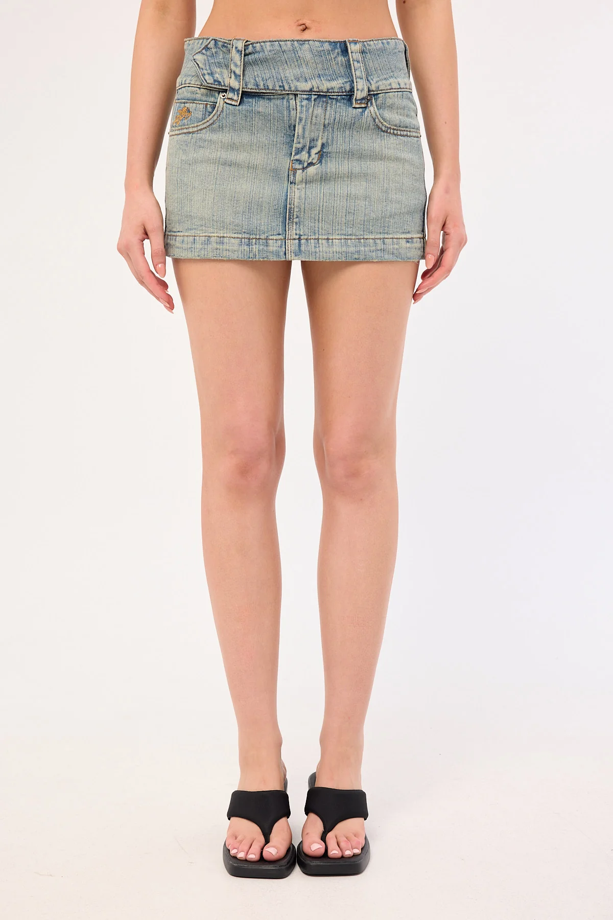 Worship Nostalgia Micro Skirt Dirty Streaky Fade - Image 7