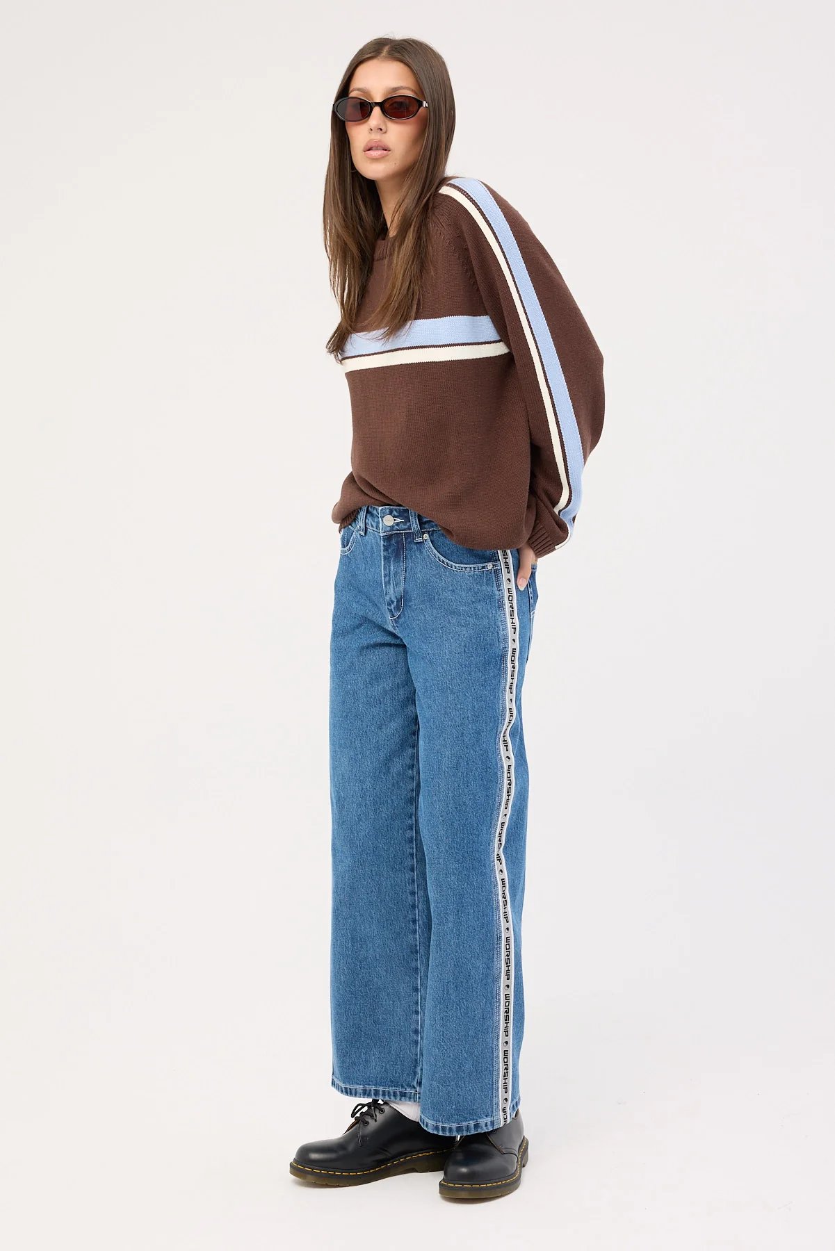 Worship Pacer Sloucher Jean Steady Mid Blue - Image 4