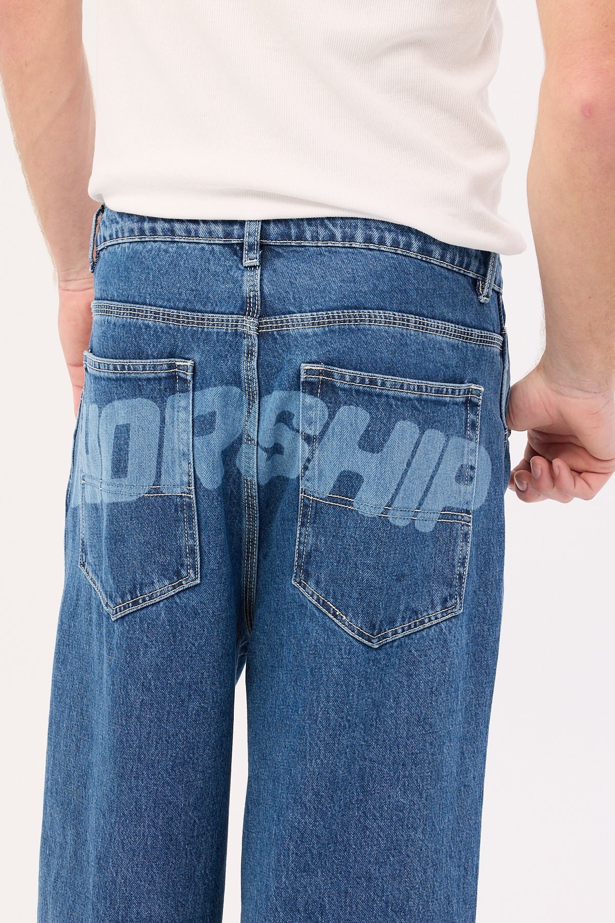 Worship Panorama Dozer Jean Worn Blue Rinse - Image 7