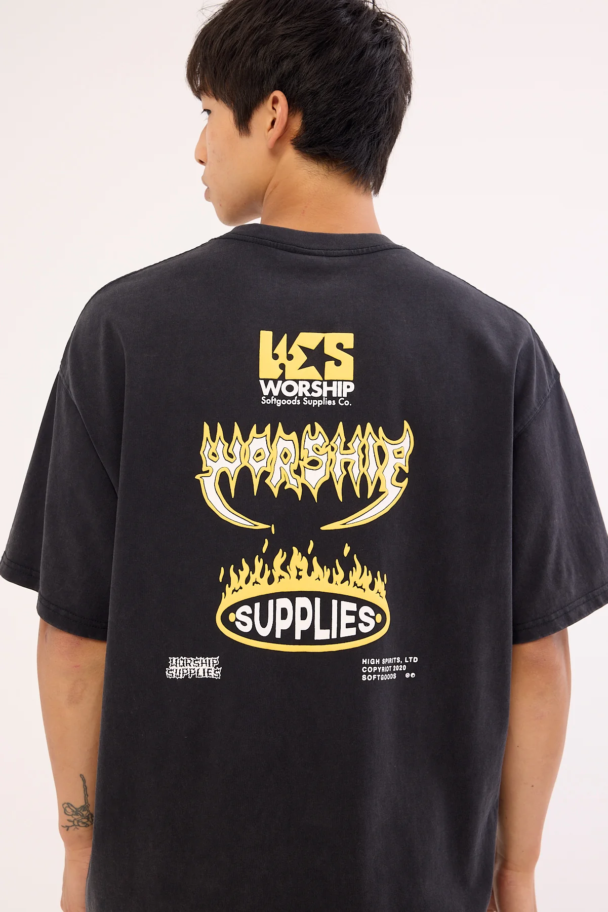 Worship Pile Up Oversize Tee Black - Image 5