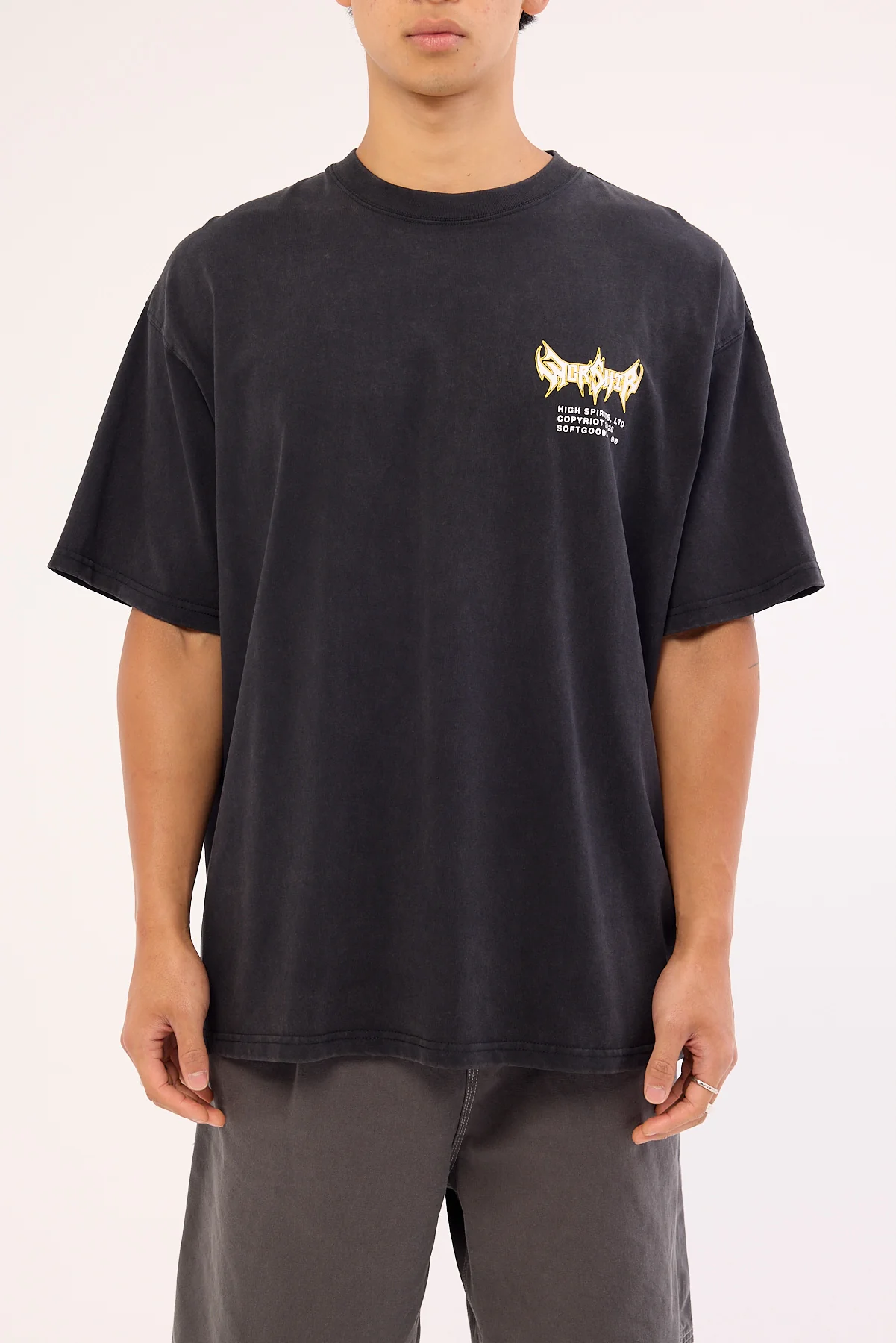 Worship Pile Up Oversize Tee Black - Image 7