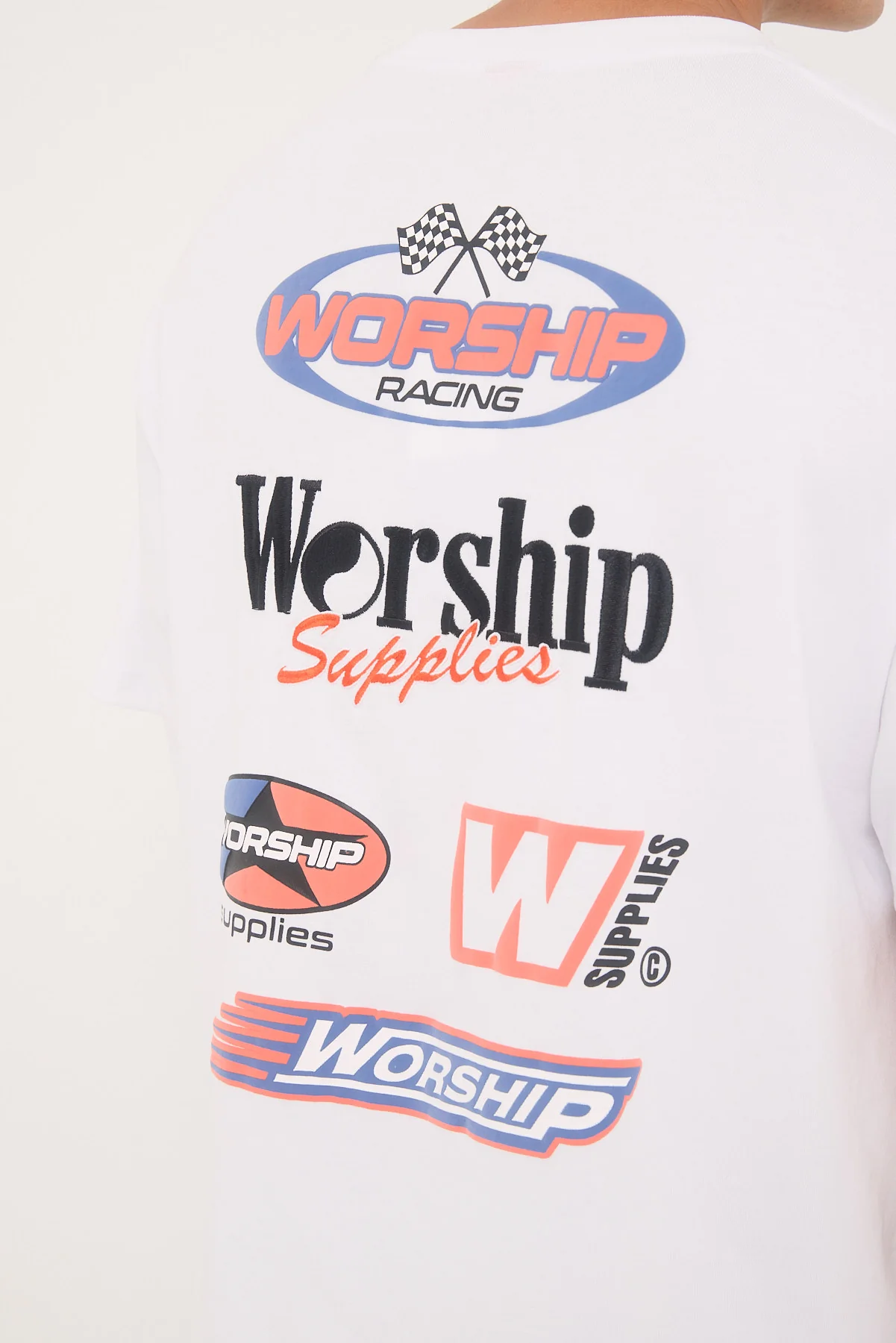 Worship Pit Crew Oversize Tee White - Image 6