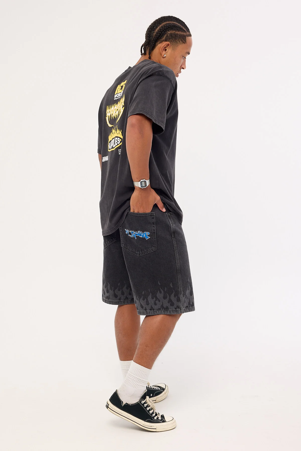 Worship Playa Big Dawg Jean Short Used Black - Image 6