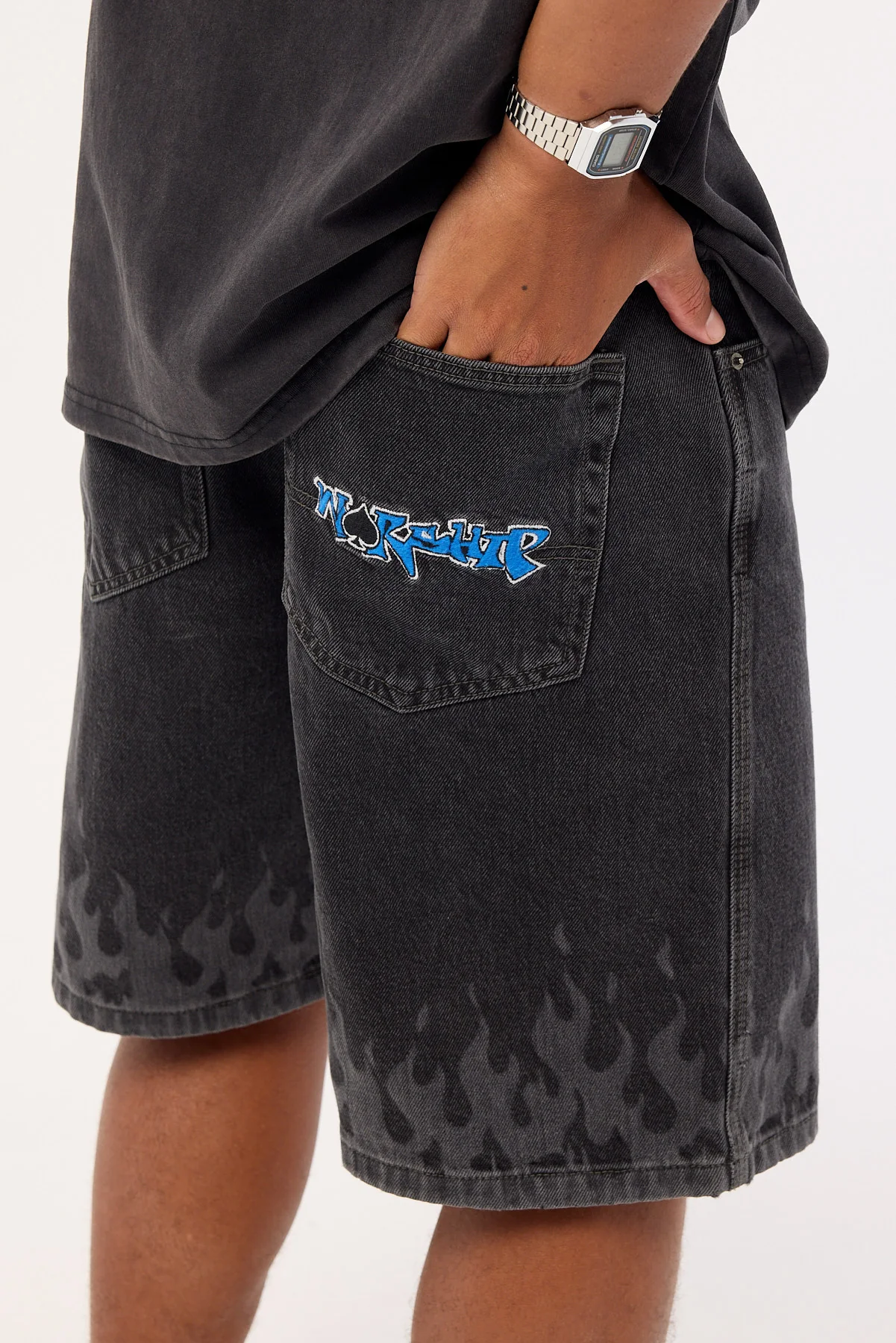 Worship Playa Big Dawg Jean Short Used Black - Image 7