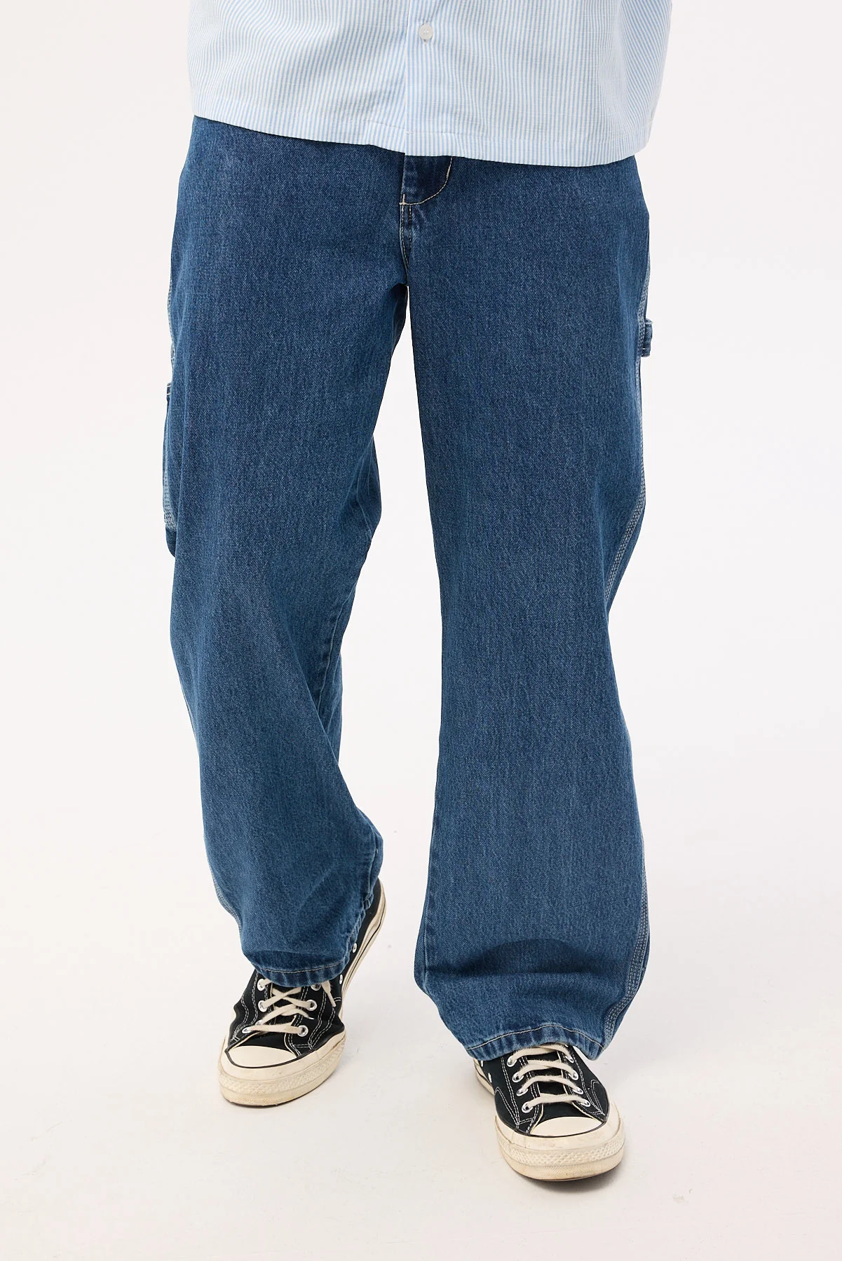 Worship Playtime Carpenter Jean Worn Blue Rise - Image 2
