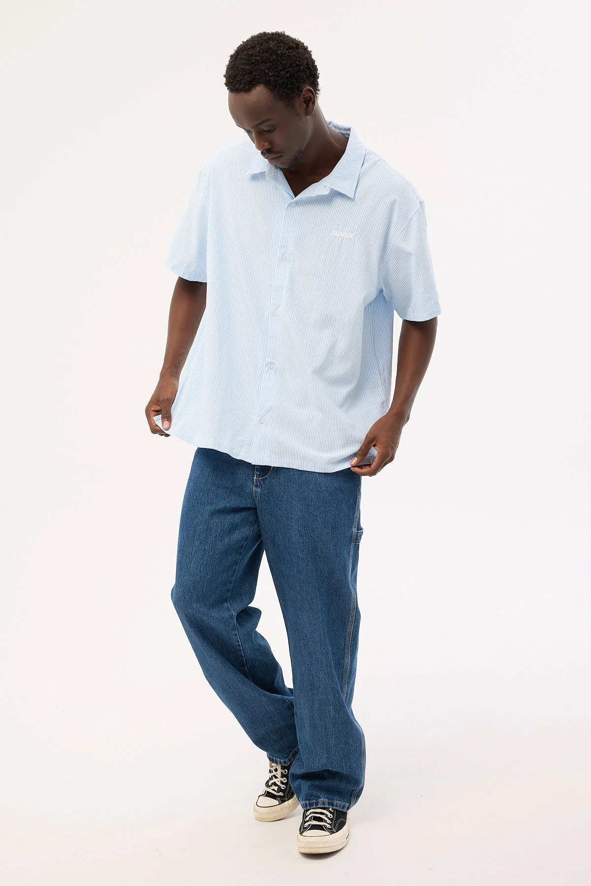 Worship Playtime Carpenter Jean Worn Blue Rise - Image 3