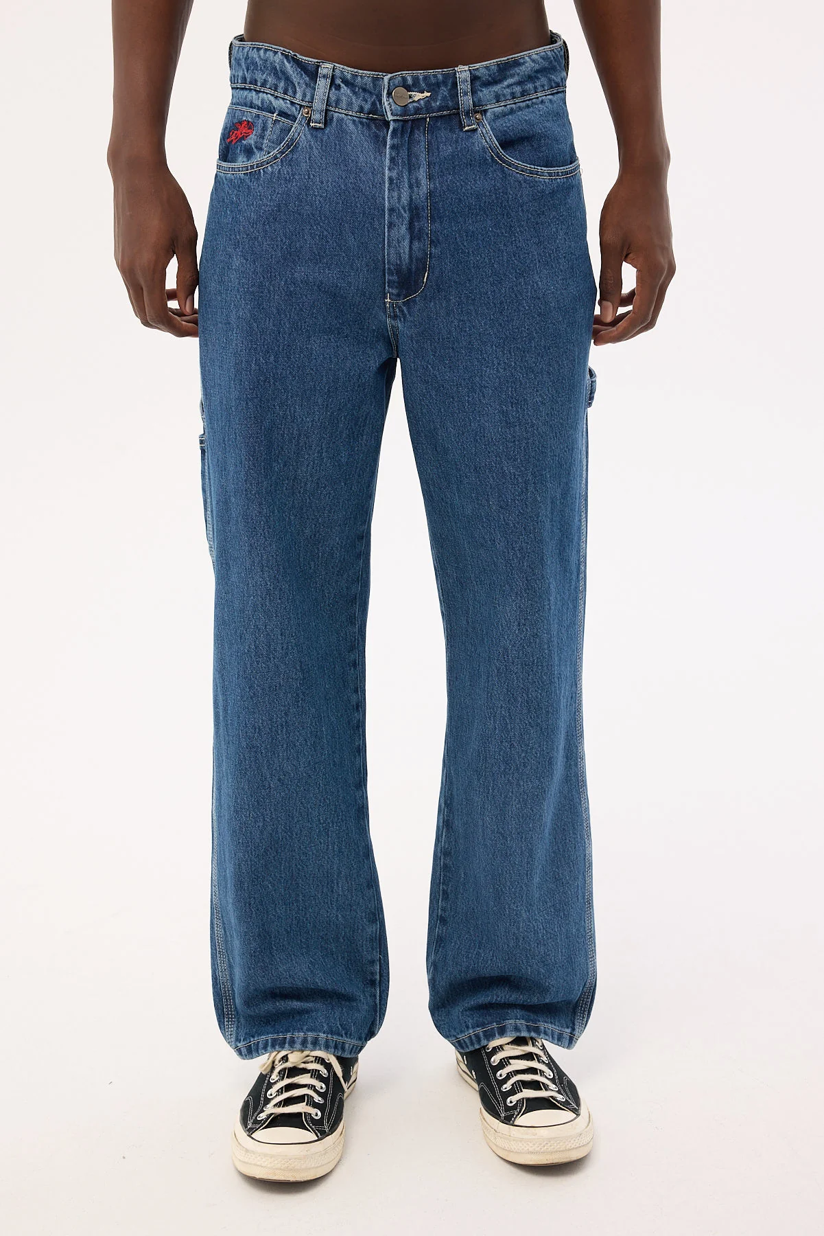 Worship Playtime Carpenter Jean Worn Blue Rise - Image 9