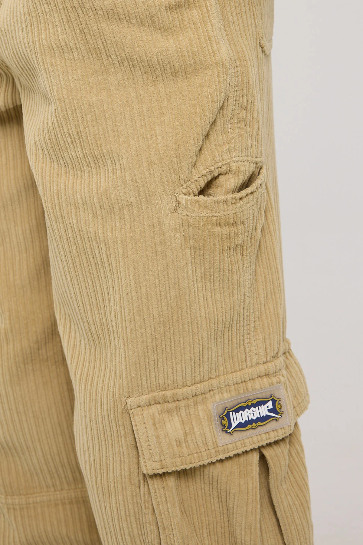 Worship Podium Cord Cargo Pant Faded Khaki - Image 5