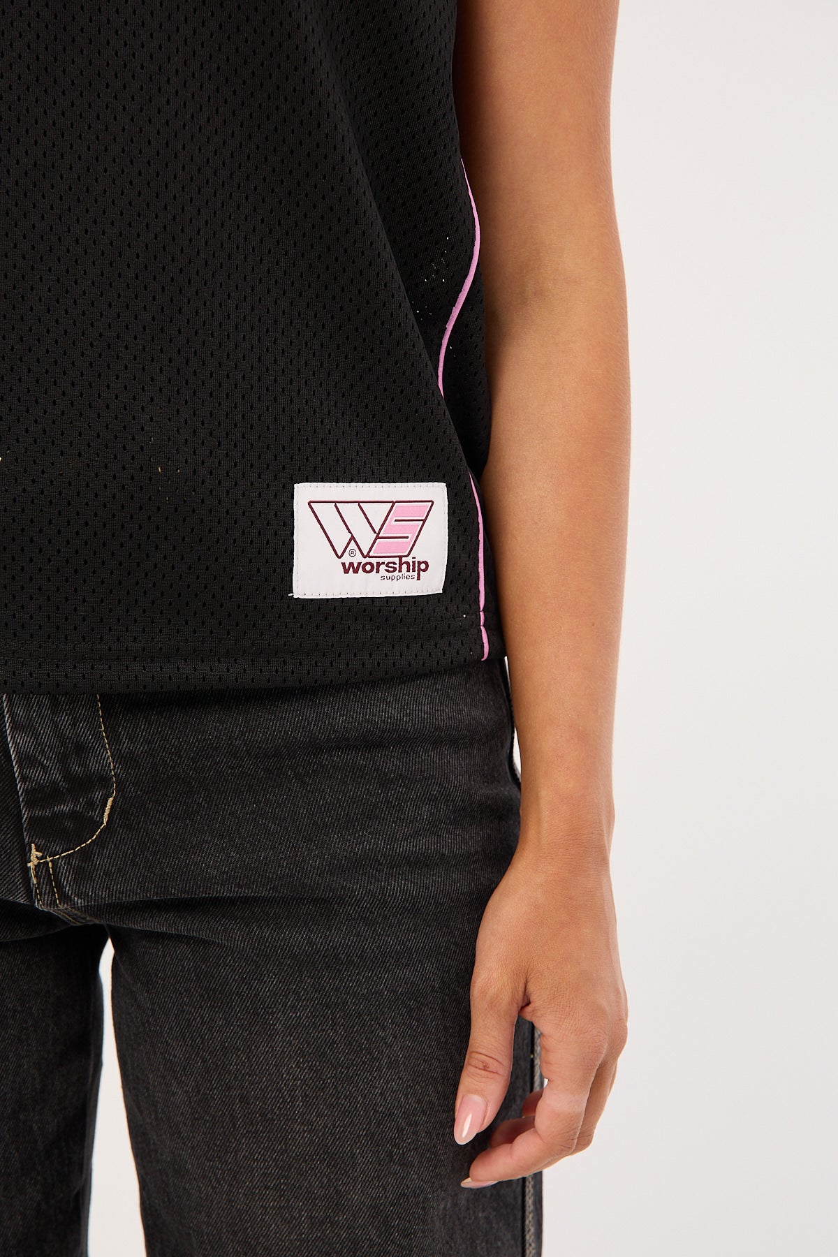 Worship Punter Baby Football Jersey Black/Pink - Image 7