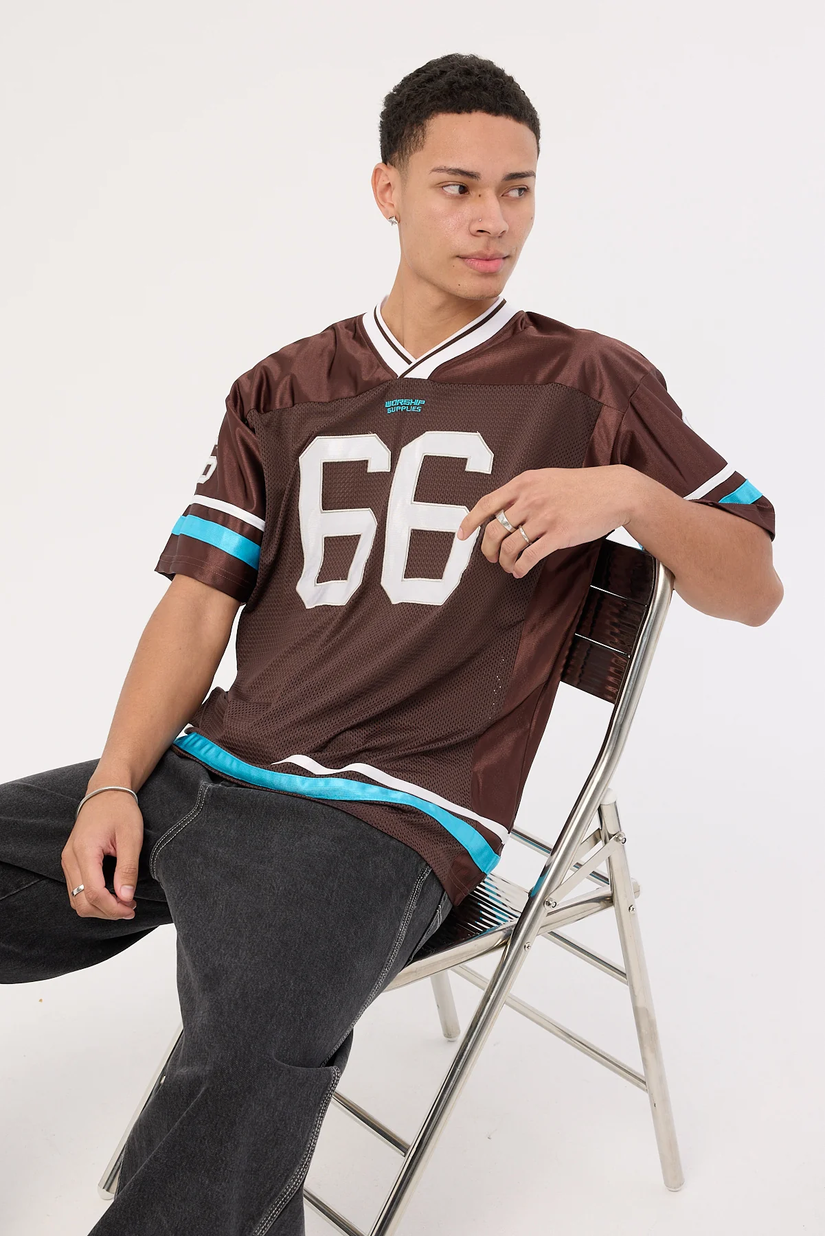 Worship Punter Mesh Jersey Chocolate