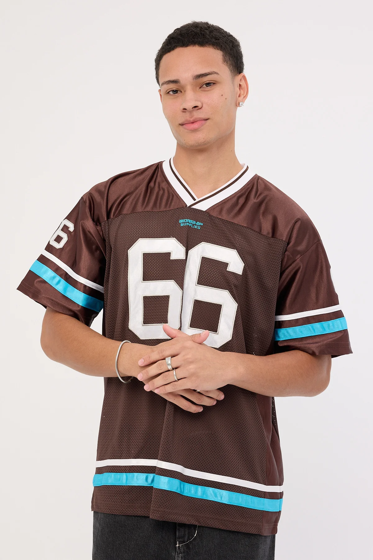 Worship Punter Mesh Jersey Chocolate - Image 3