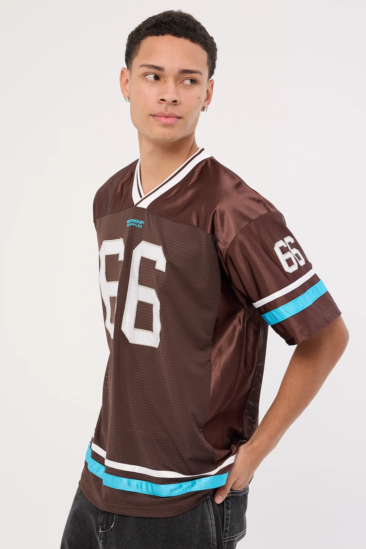 Worship Punter Mesh Jersey Chocolate - Image 4