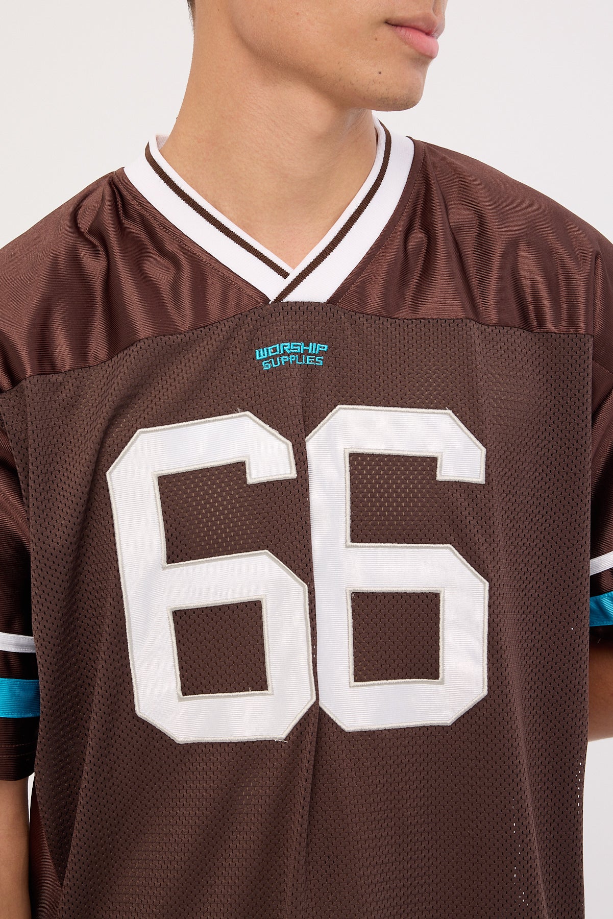 Worship Punter Mesh Jersey Chocolate - Image 5