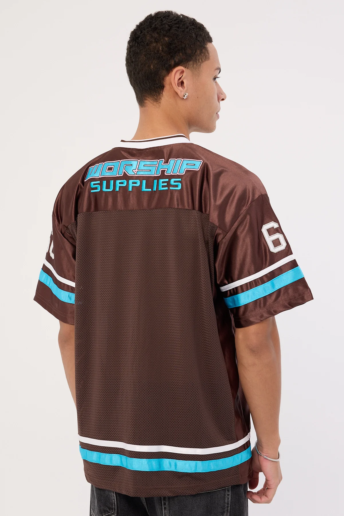 Worship Punter Mesh Jersey Chocolate - Image 6