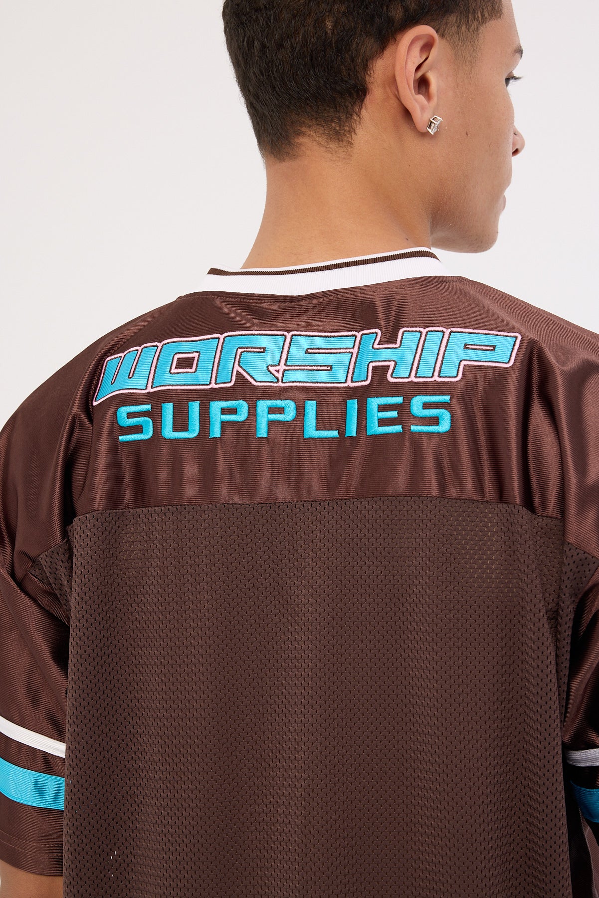 Worship Punter Mesh Jersey Chocolate - Image 7