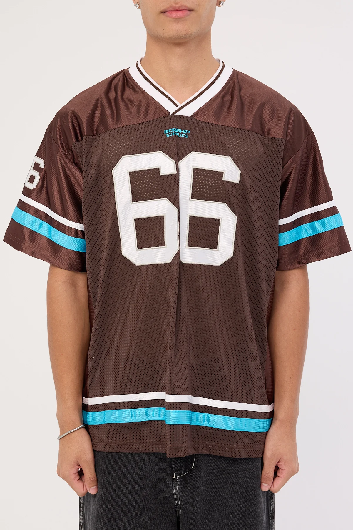 Worship Punter Mesh Jersey Chocolate - Image 8