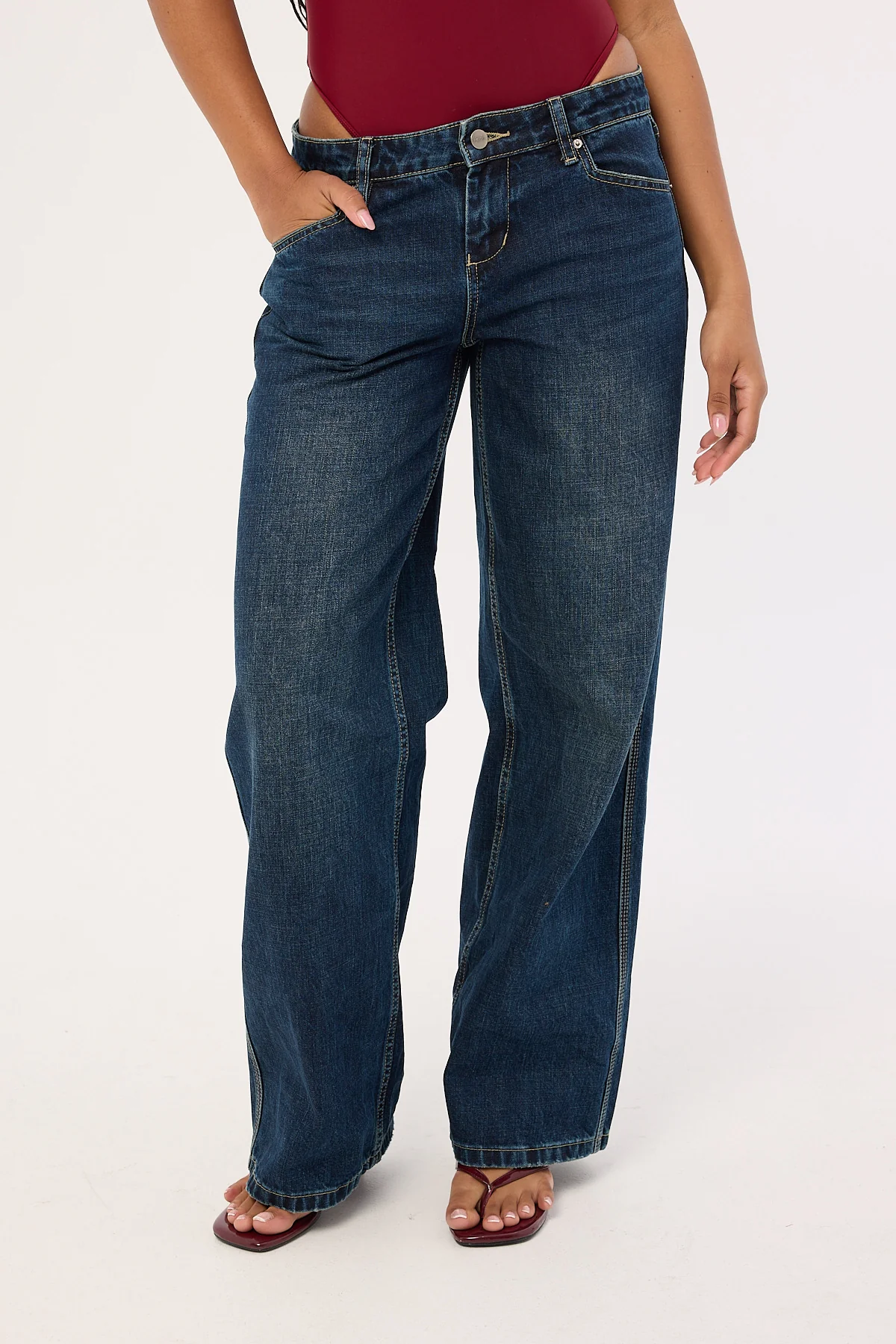 Worship Rebellion Baggy Low Rider Dirty Midnight Blue - Image 2