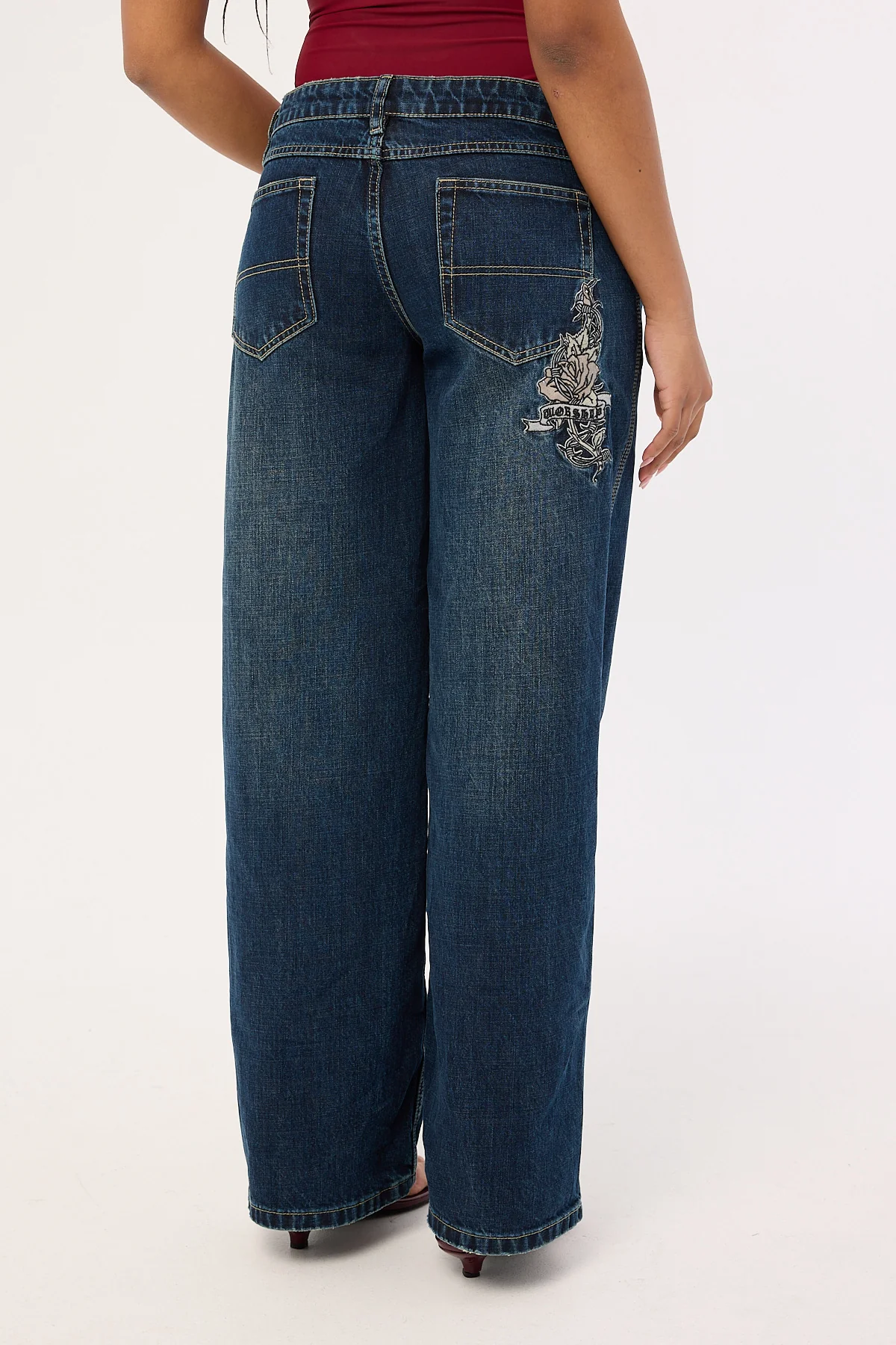 Worship Rebellion Baggy Low Rider Dirty Midnight Blue - Image 5
