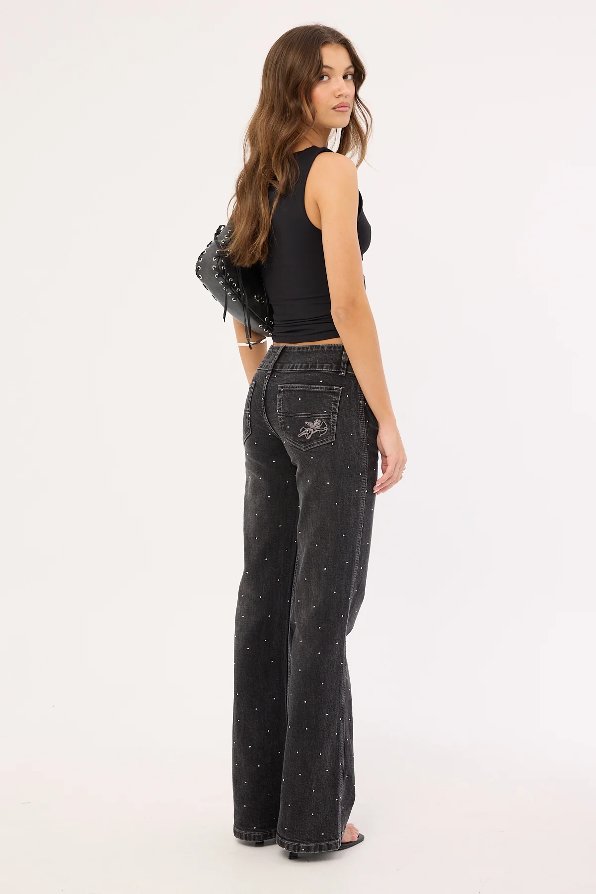 Worship Shatter Bootcut Low Rider Black Rinse - Image 7