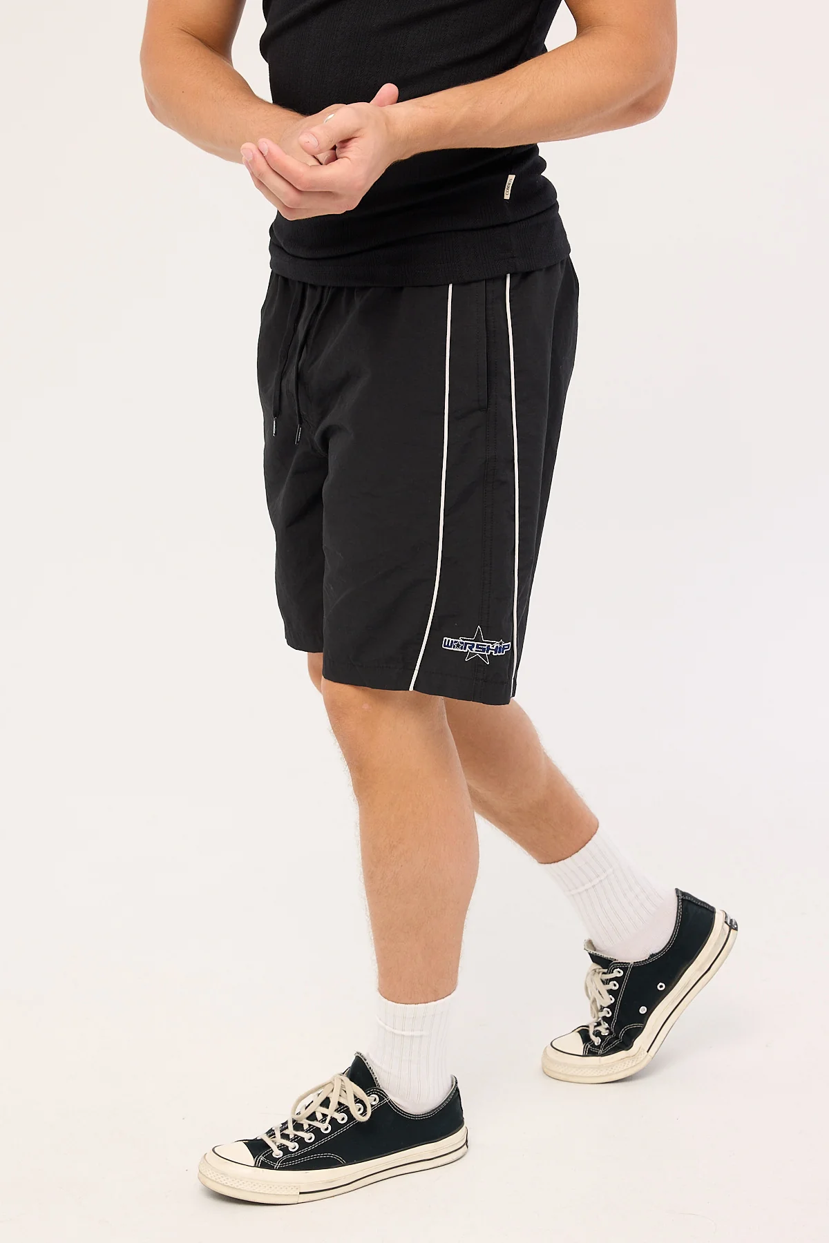 Worship Shooter Elastic Waist Boardshort Black - Image 4
