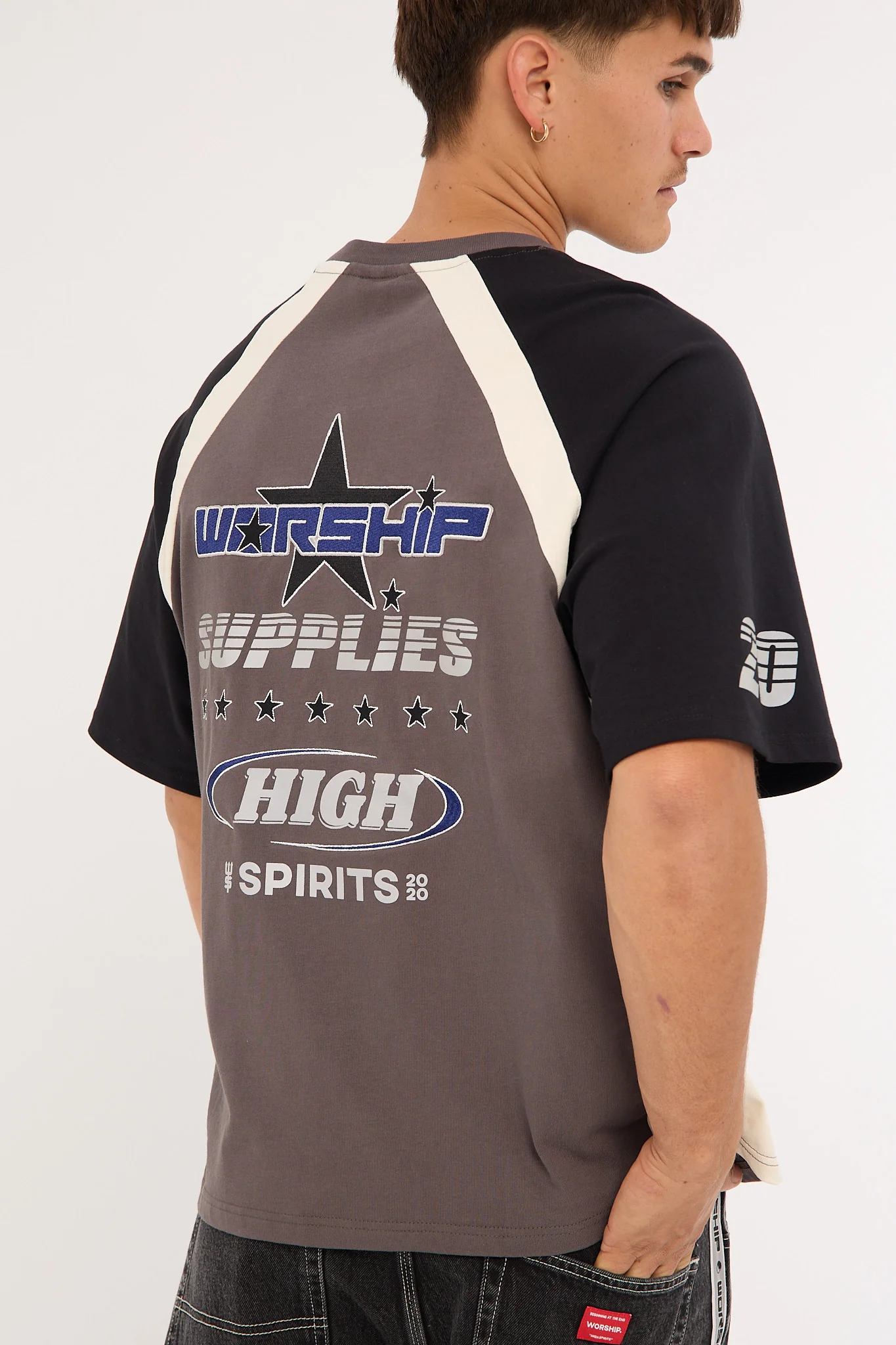 Worship Shooter Oversize Raglan Tee Zine