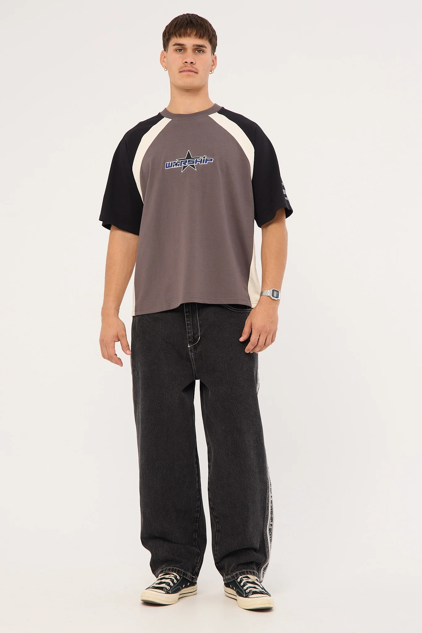 Worship Shooter Oversize Raglan Tee Zine - Image 2