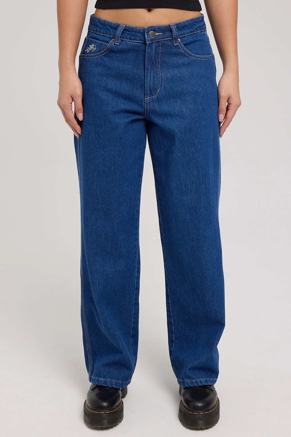 Worship Sloucher Jean Dark Electric Blue - Image 6