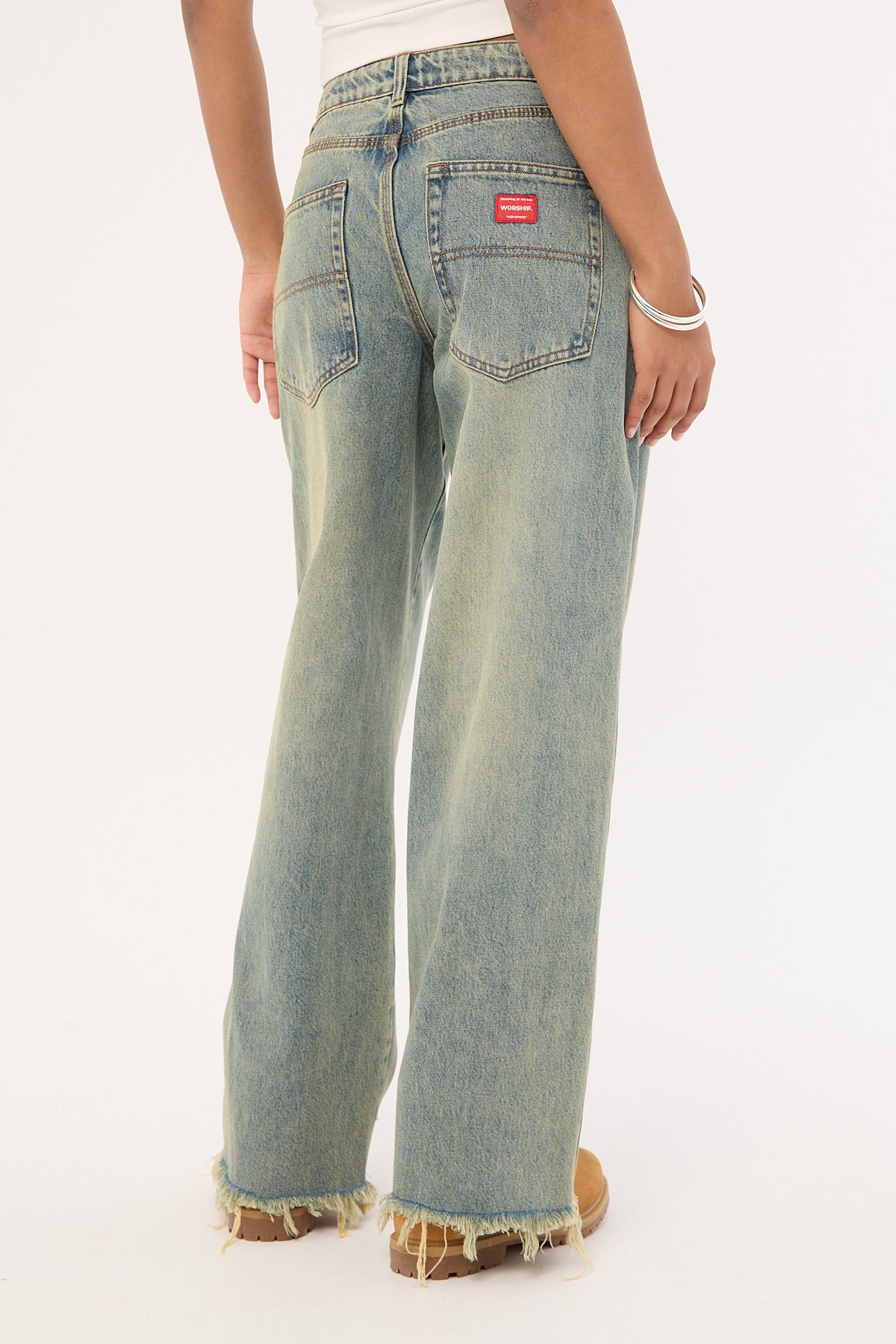 Worship Sloucher Jean Hazard Blue - Image 7