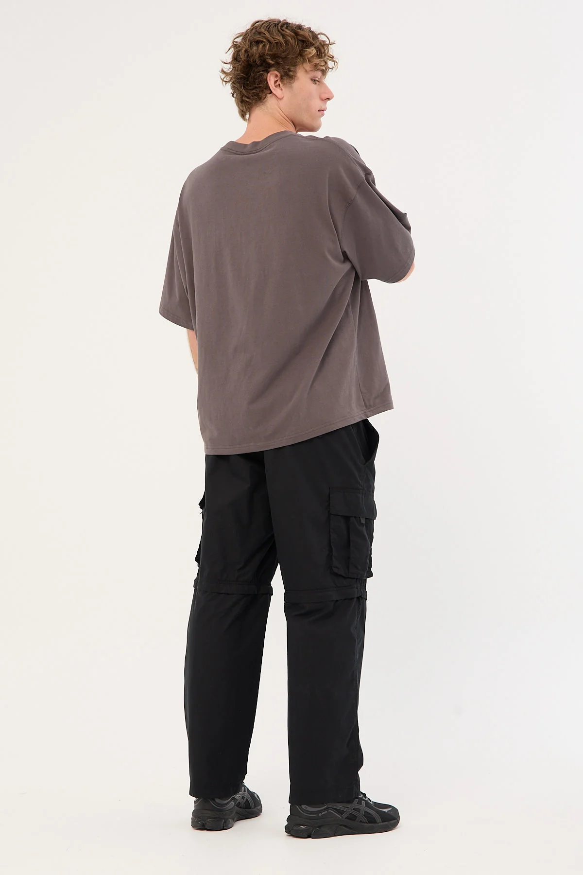 Worship Smoko Zip Off Cargo Pant Washed Black - Image 7