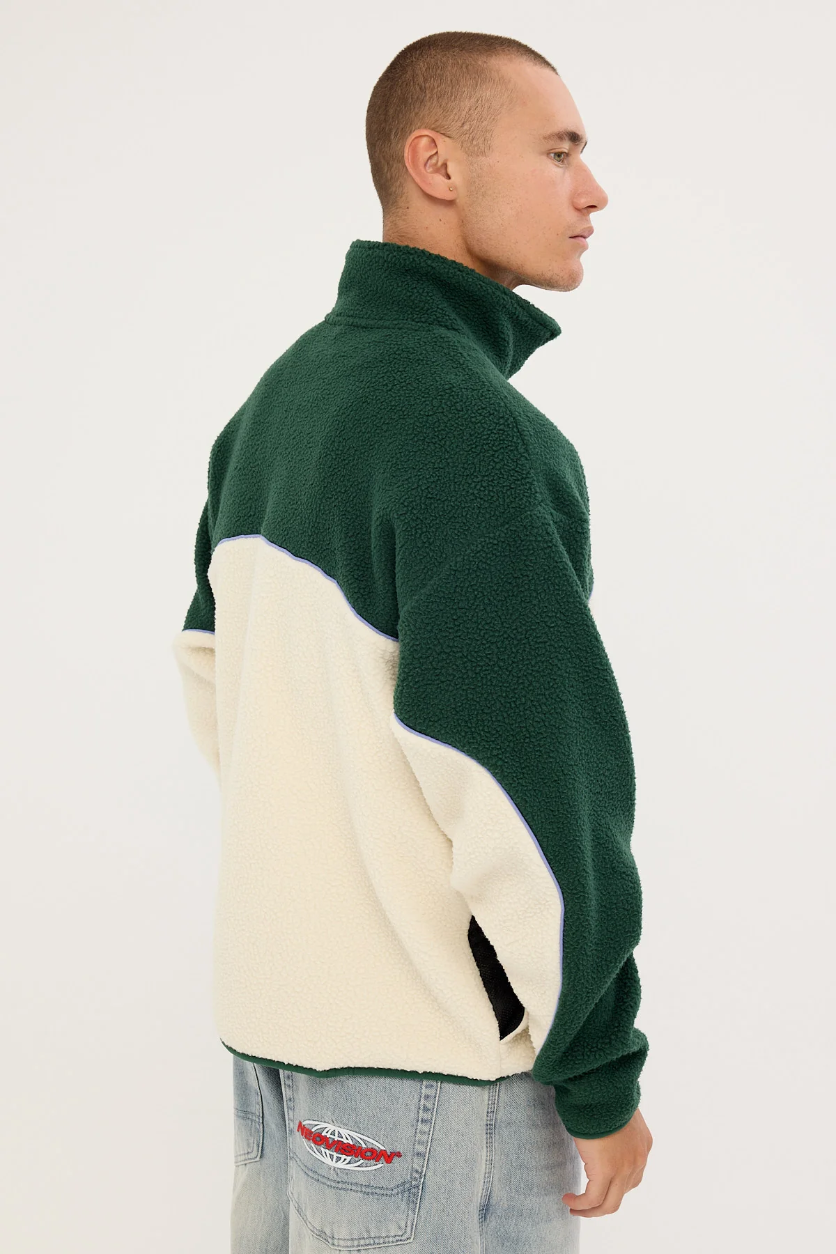 Worship Sonic Quarter Zip Sherpa Fleece Zine - Image 5