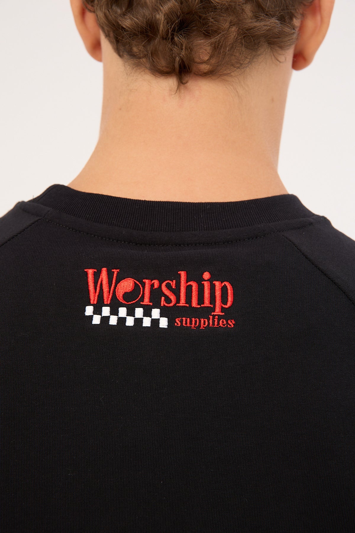 Worship Strike 2 Panel Raglan Oversize Tee Black - Image 7