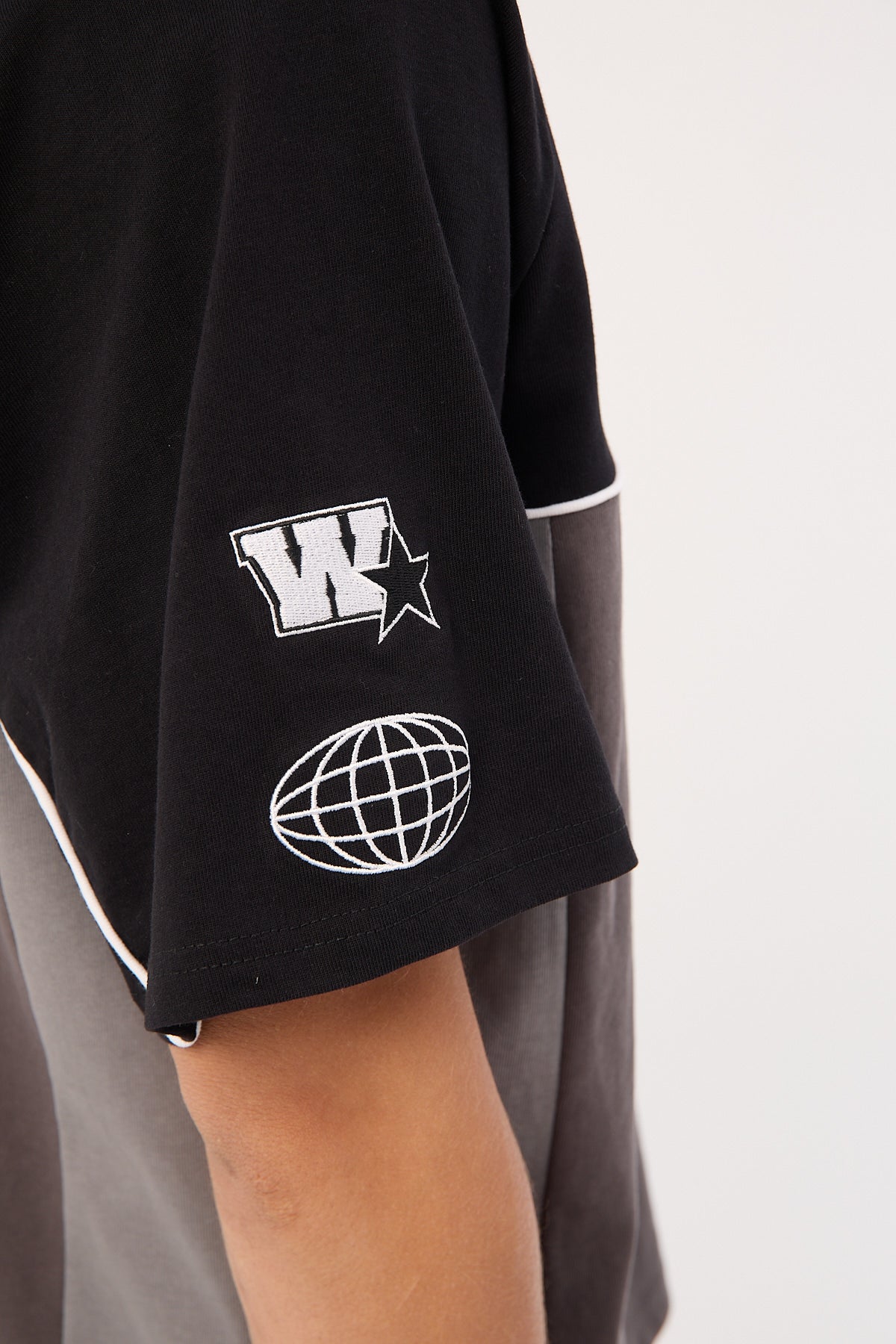 Worship Strike 2 Panel Raglan Oversize Tee Black - Image 8