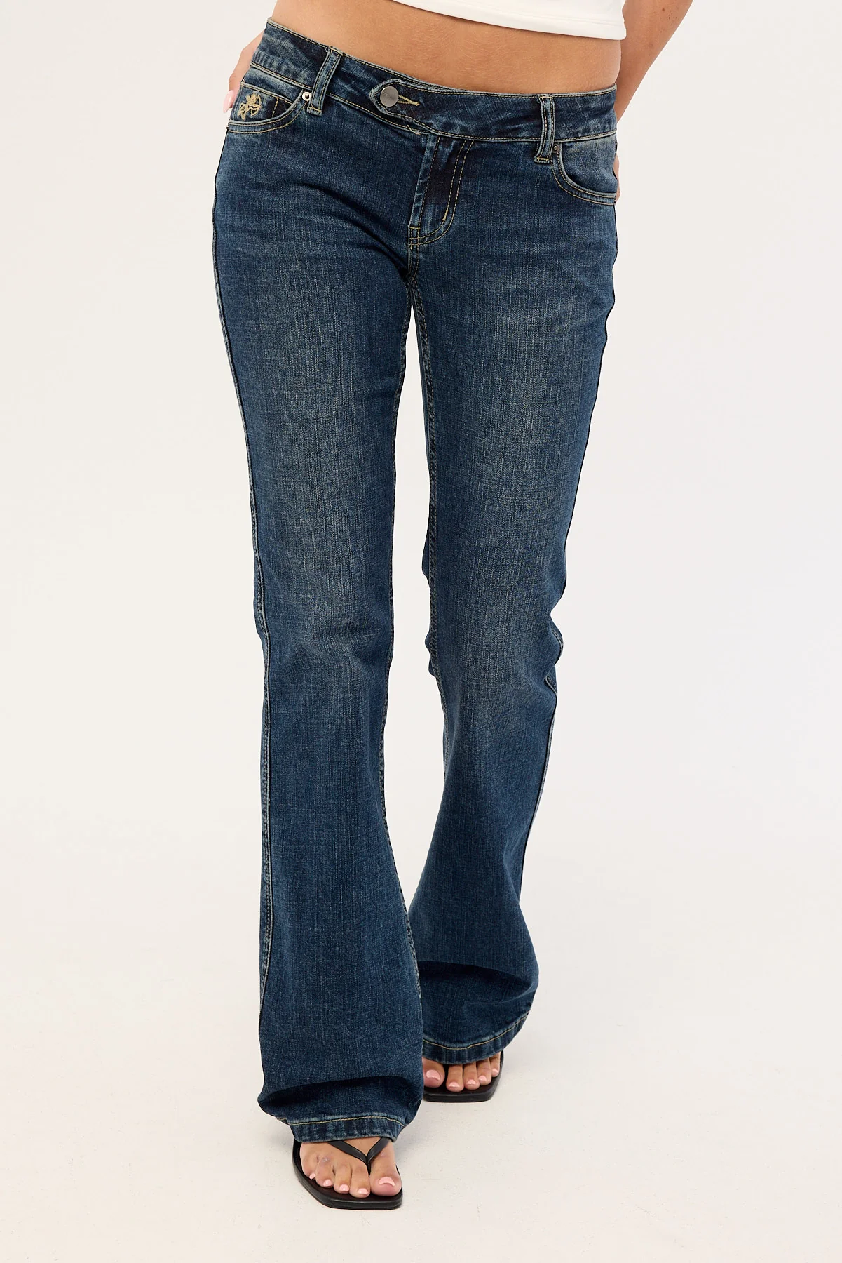 Worship Super Low Bootcut Jean Dirty Midnight Blue - Image 2