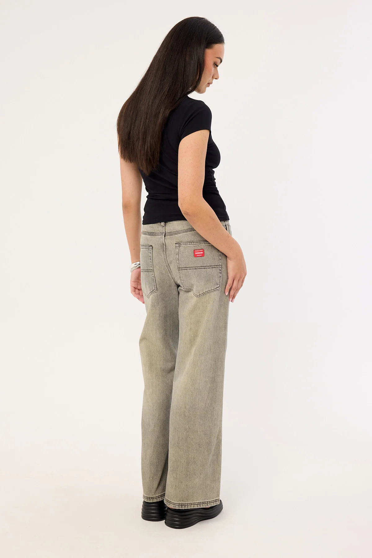 Worship Sweeper Jean Dirty Grey - Image 6