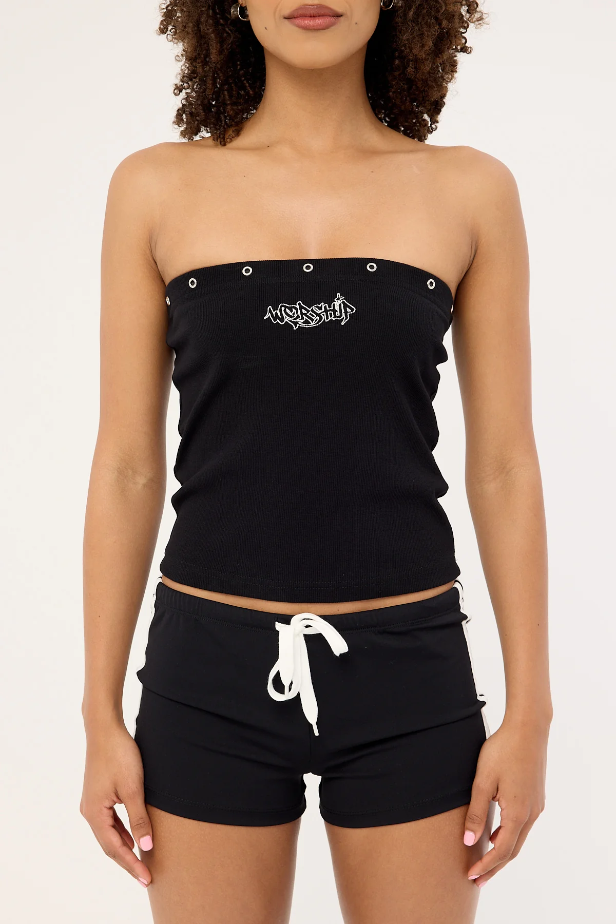 Worship Throws Tube Top Black - Image 6