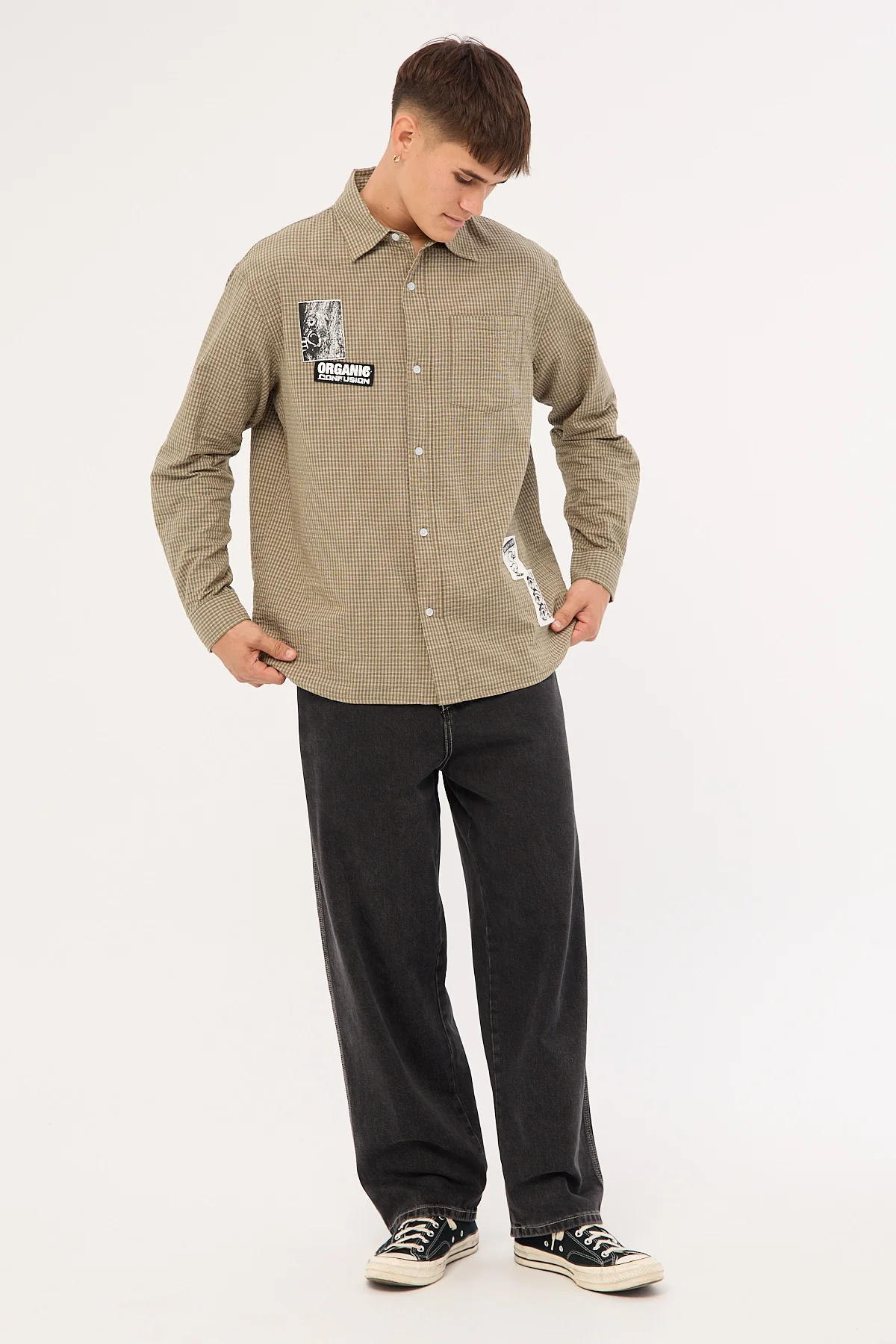 Worship Total Confusion Long Sleeve Shirt Green - Image 2