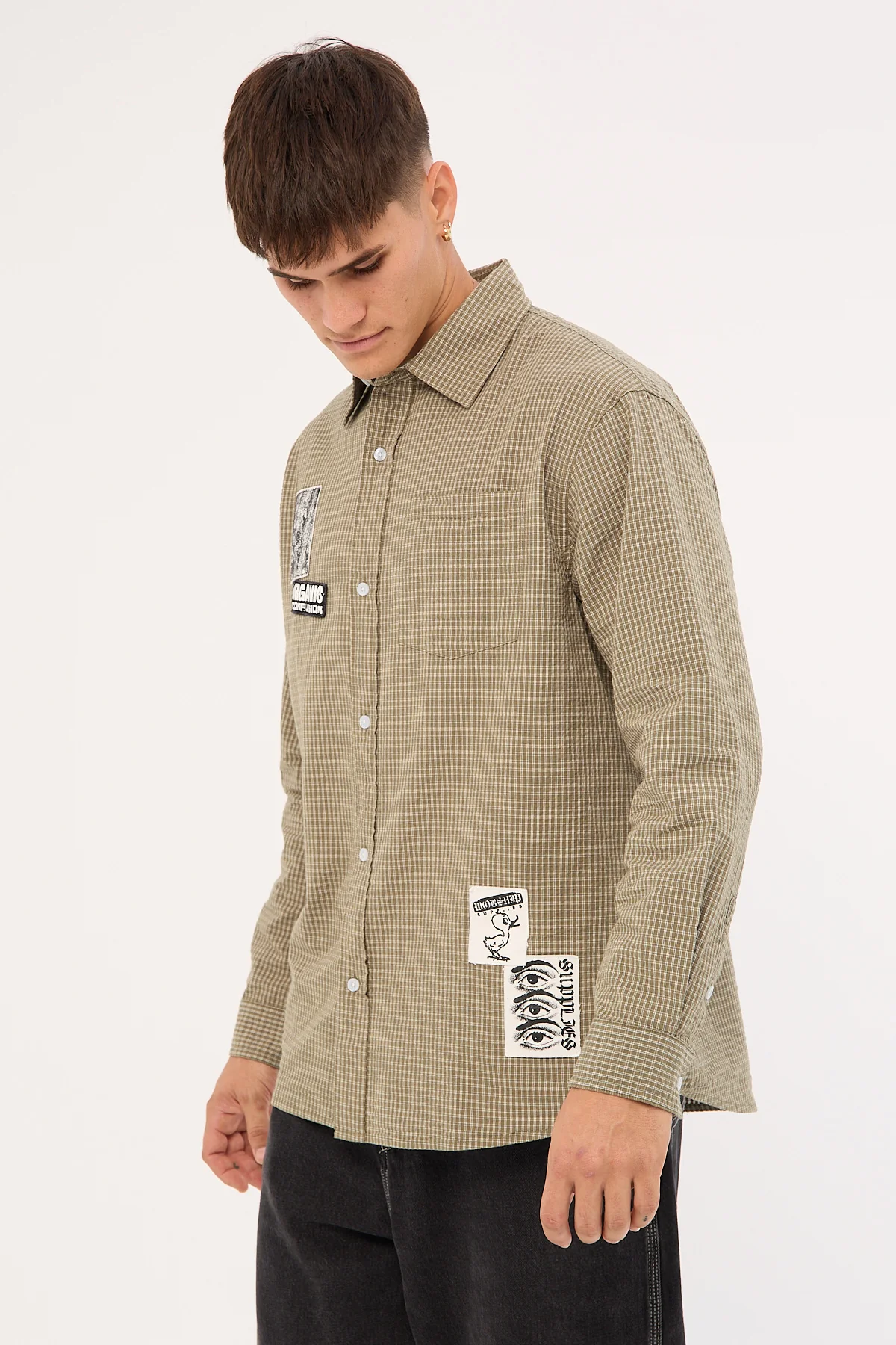 Worship Total Confusion Long Sleeve Shirt Green - Image 3