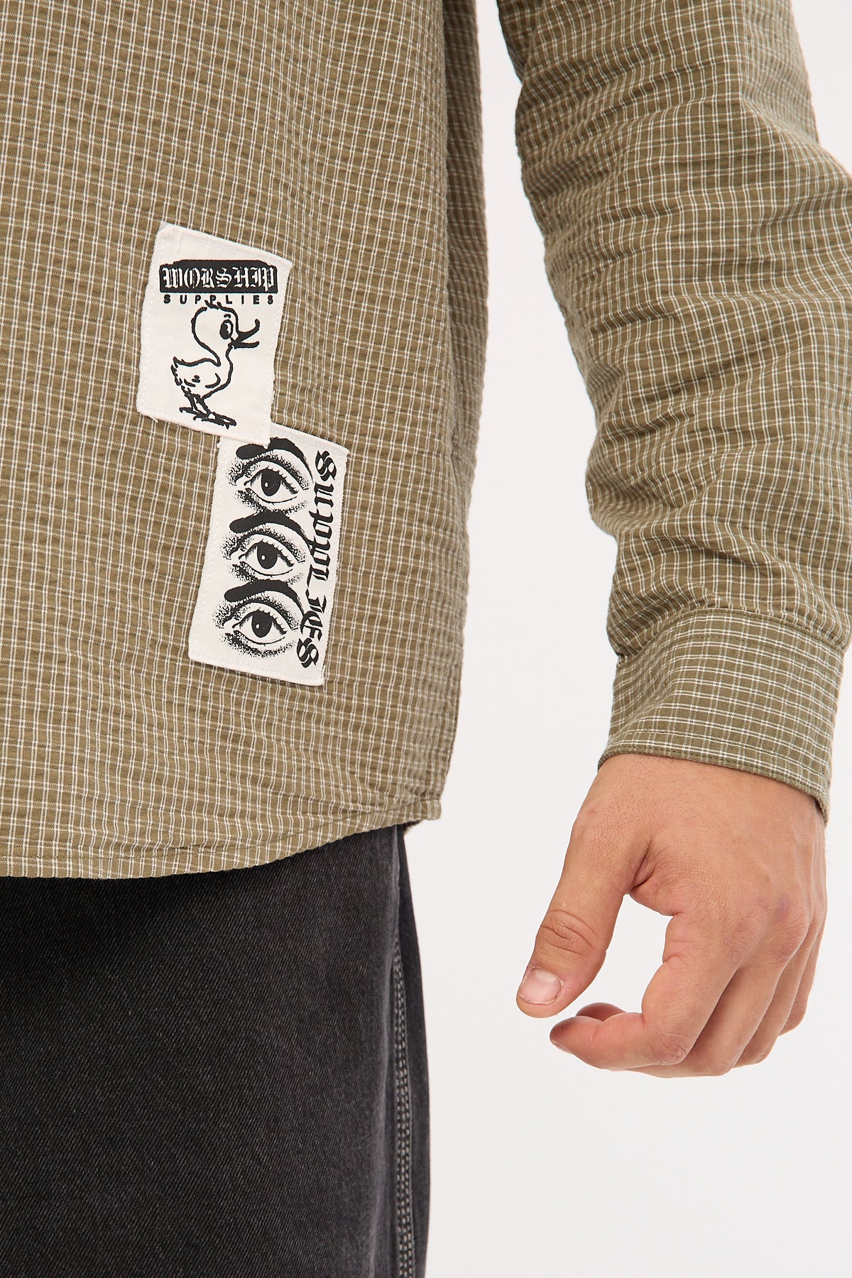 Worship Total Confusion Long Sleeve Shirt Green - Image 6