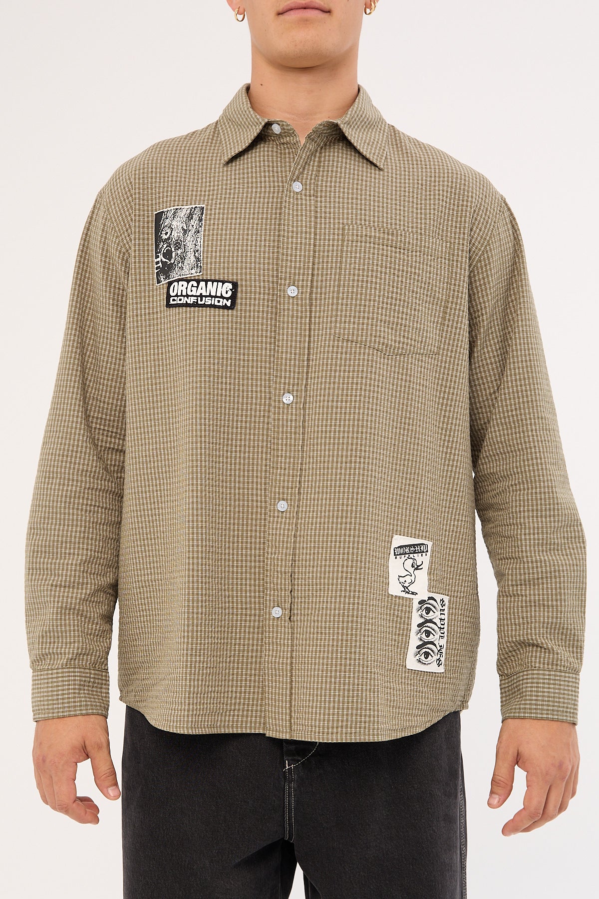 Worship Total Confusion Long Sleeve Shirt Green - Image 8