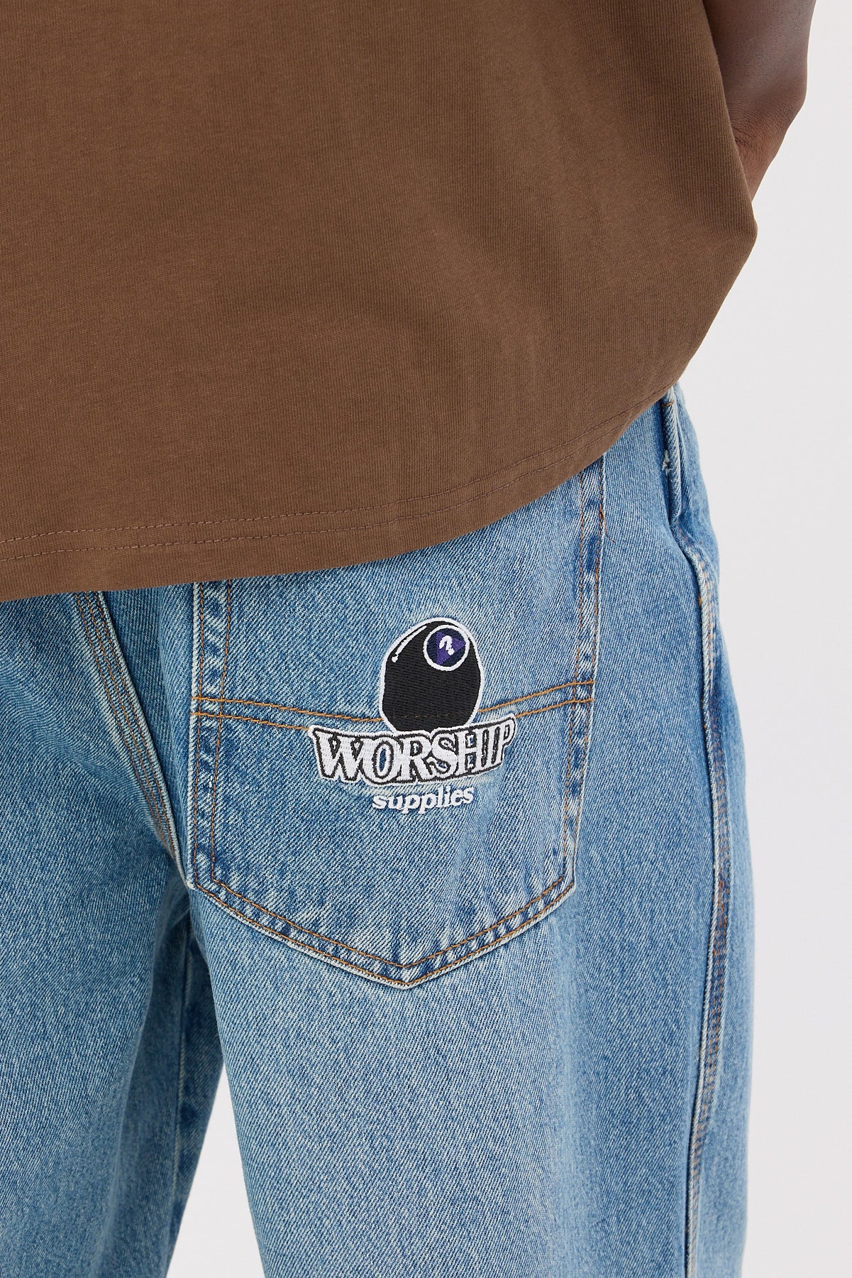 Worship Try Again Big Lounger Jean Dirty Rage Blue - Image 7