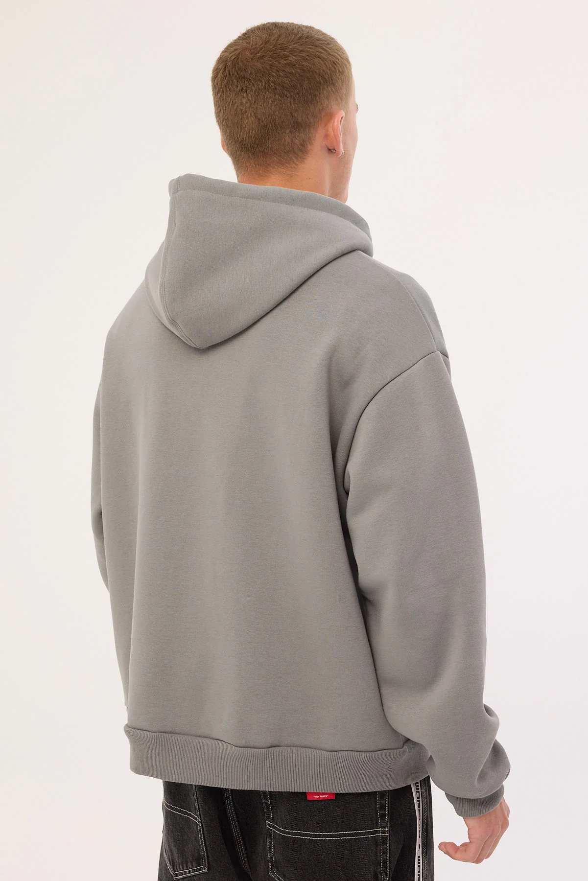Worship Vanity Zip Hood Steel Grey - Image 7