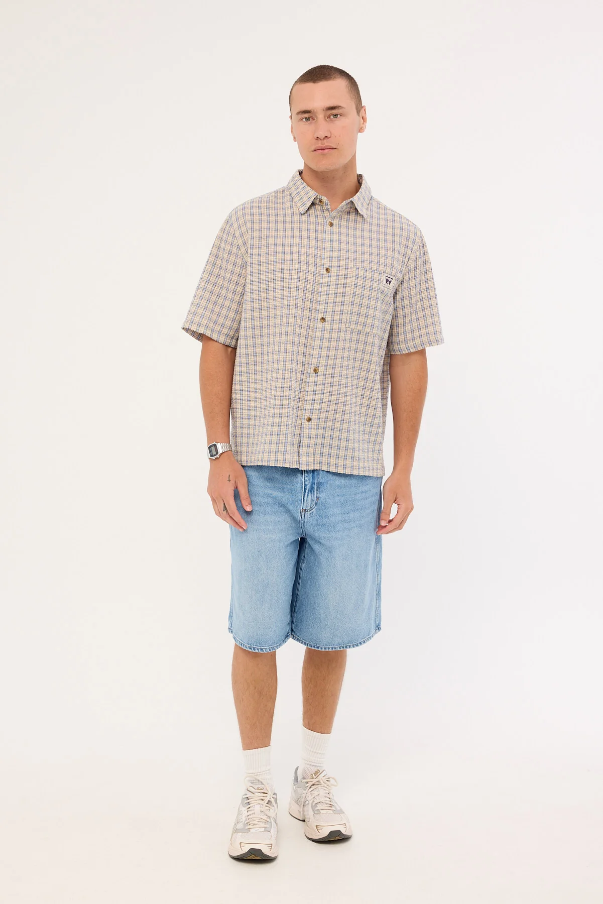 Wrangler Boxcar Shirt Clear Sky - Image 2