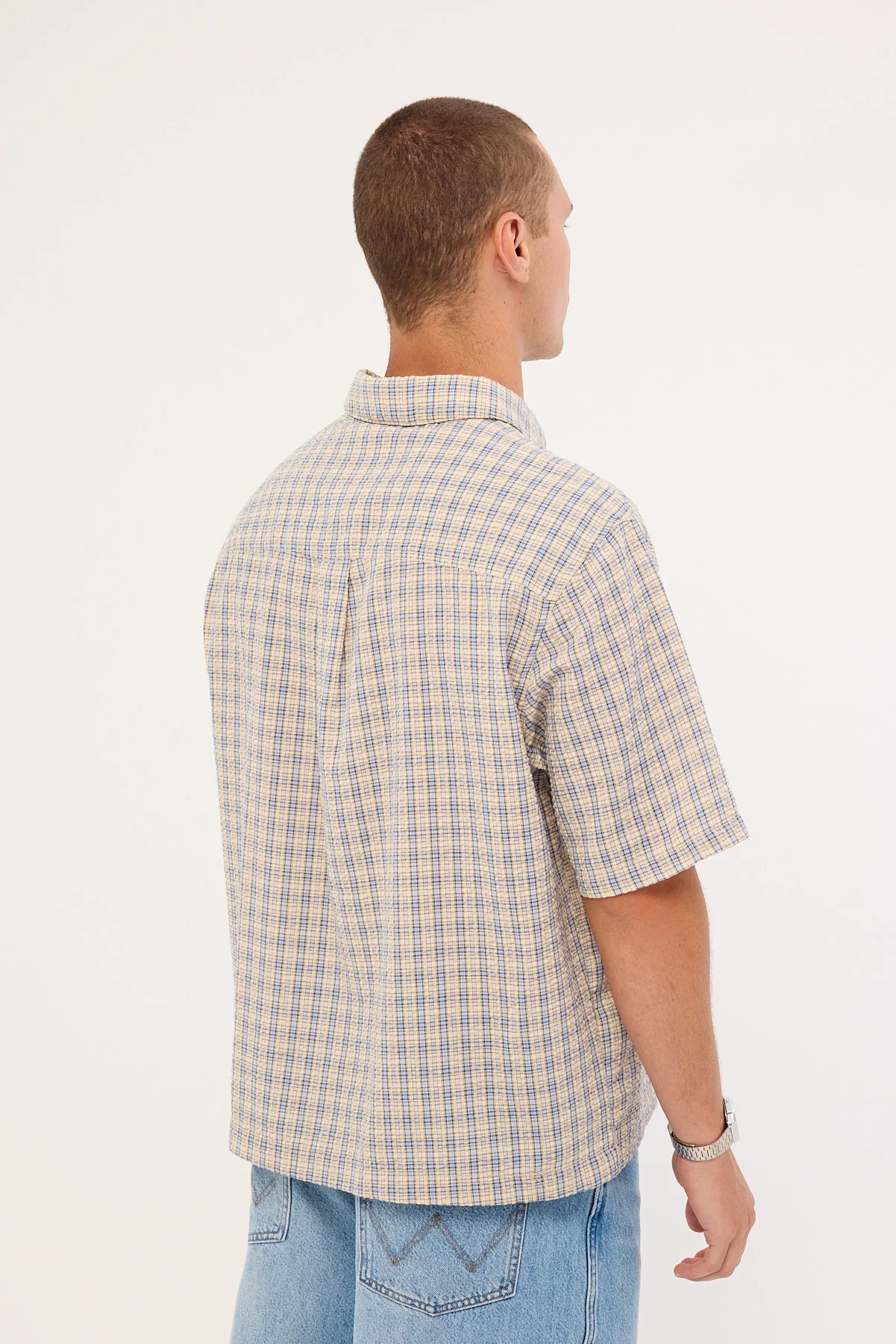 Wrangler Boxcar Shirt Clear Sky - Image 5
