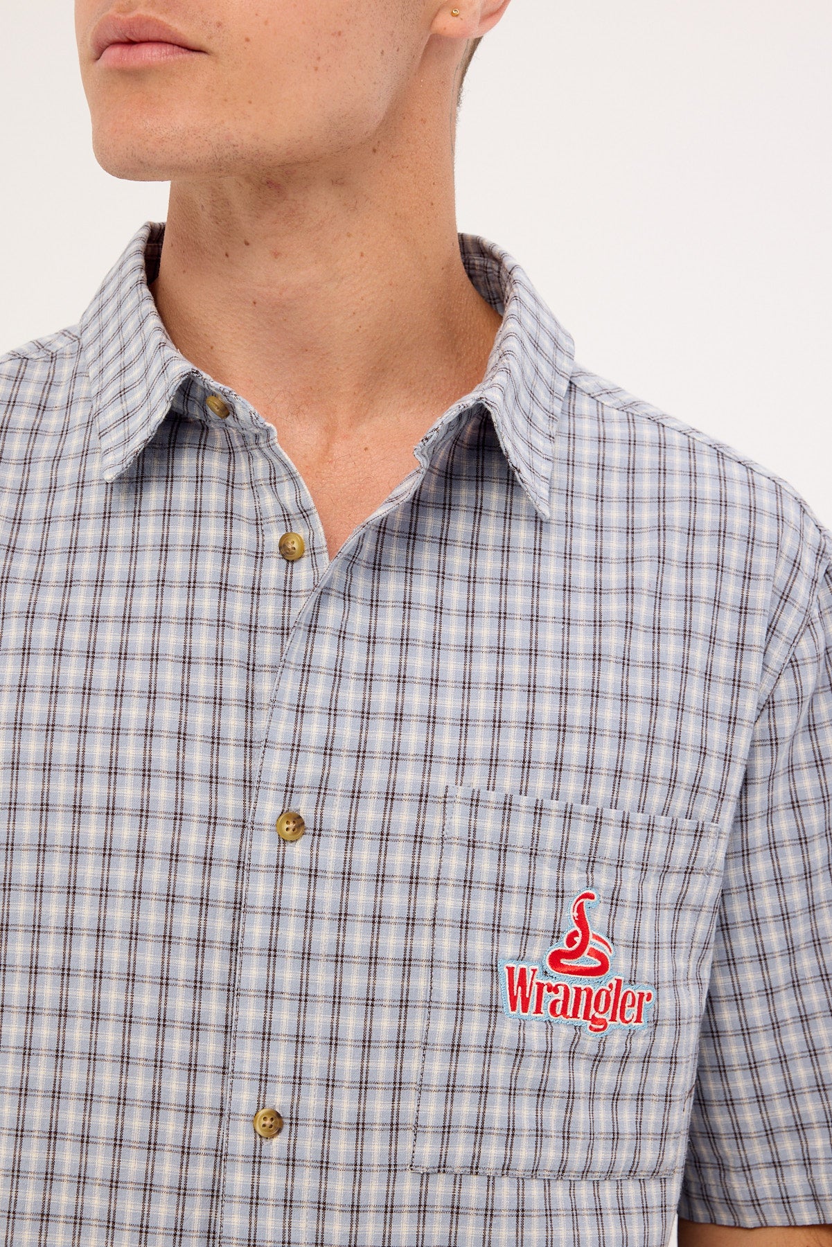 Wrangler Boxcar Shirt Serpent Check - Image 3
