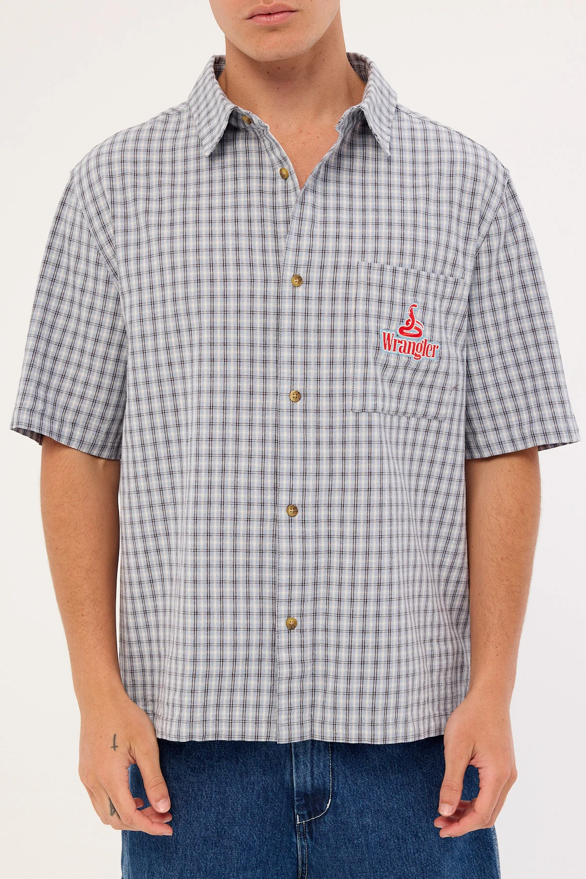 Wrangler Boxcar Shirt Serpent Check - Image 6
