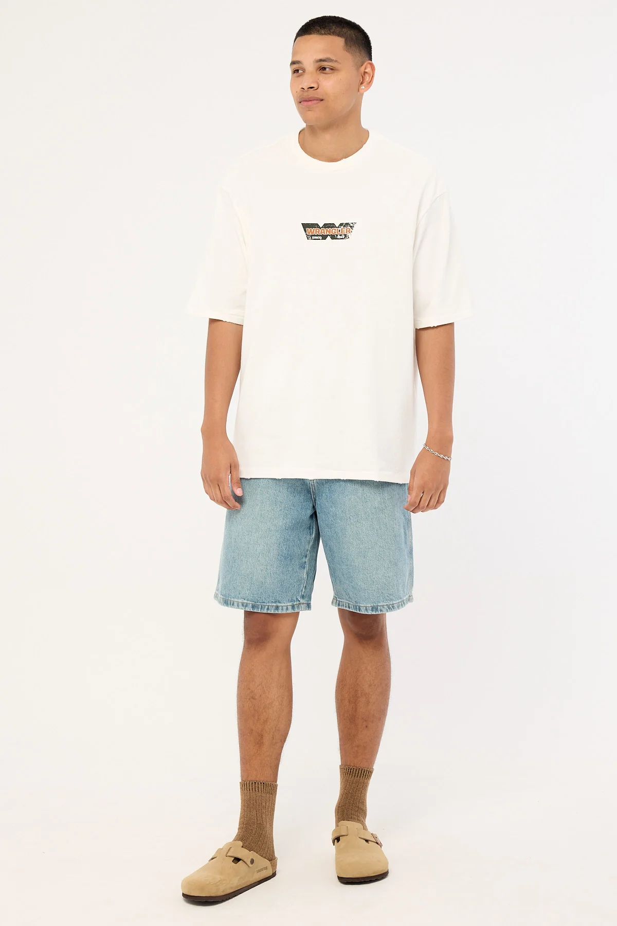 Wrangler Durable Slacker Tee Vintage White - Image 2