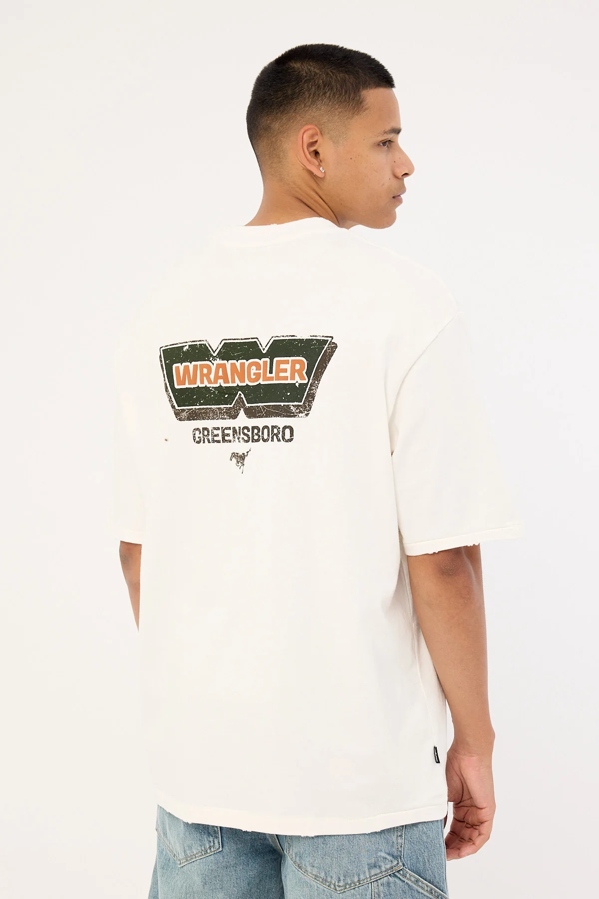 Wrangler Durable Slacker Tee Vintage White - Image 6