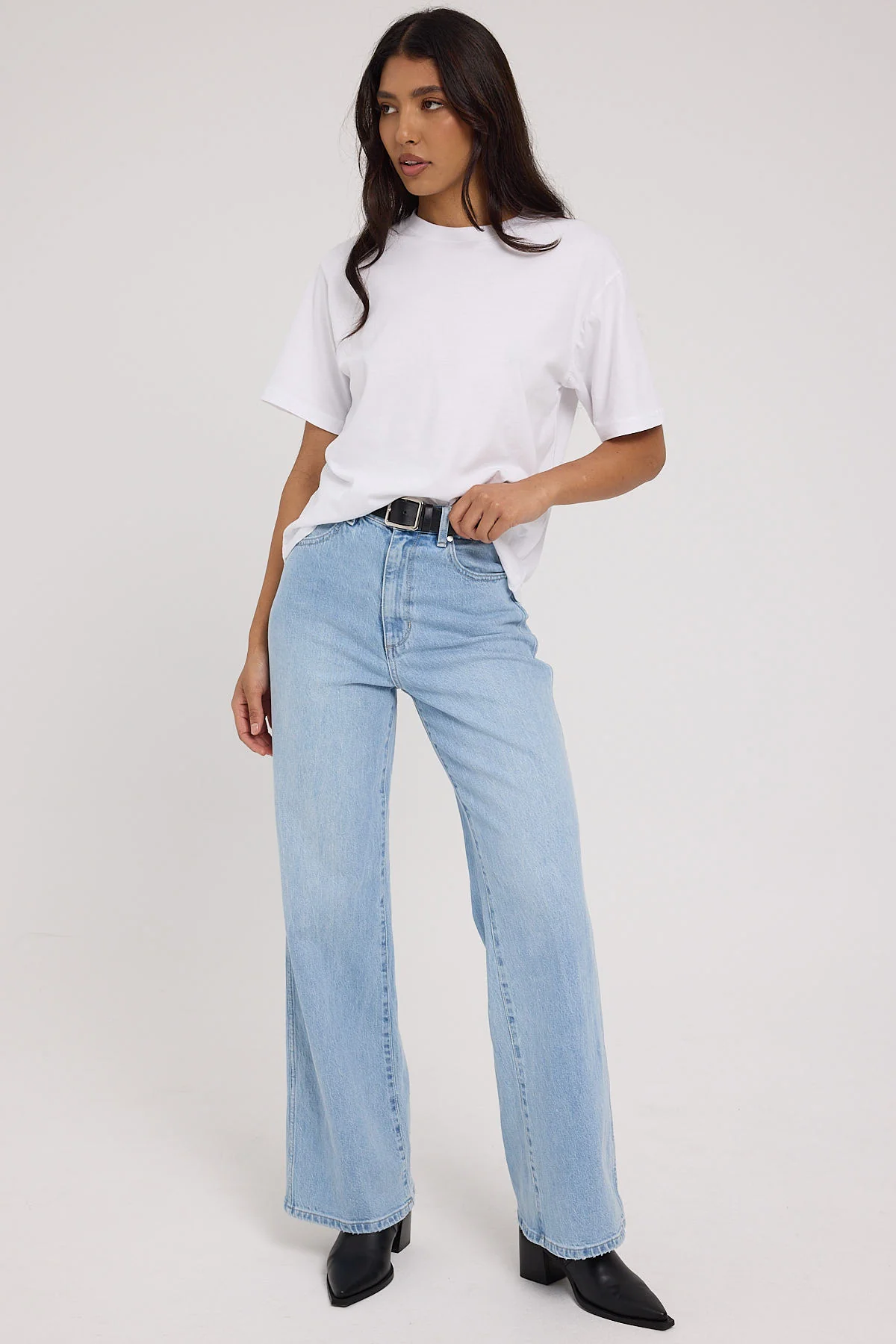 Wrangler Hi Bells Blue Curl