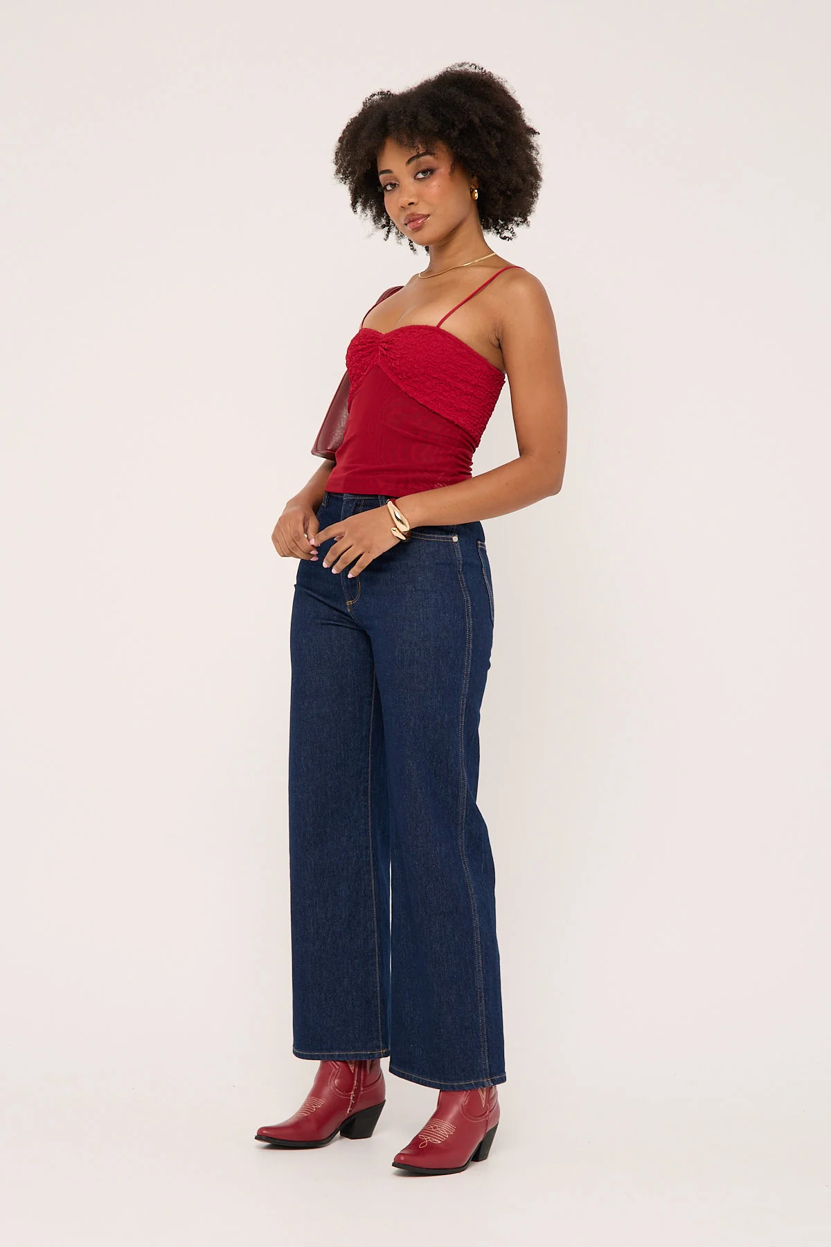 Wrangler Hi Bells Petite Jean Inkspot - Image 3