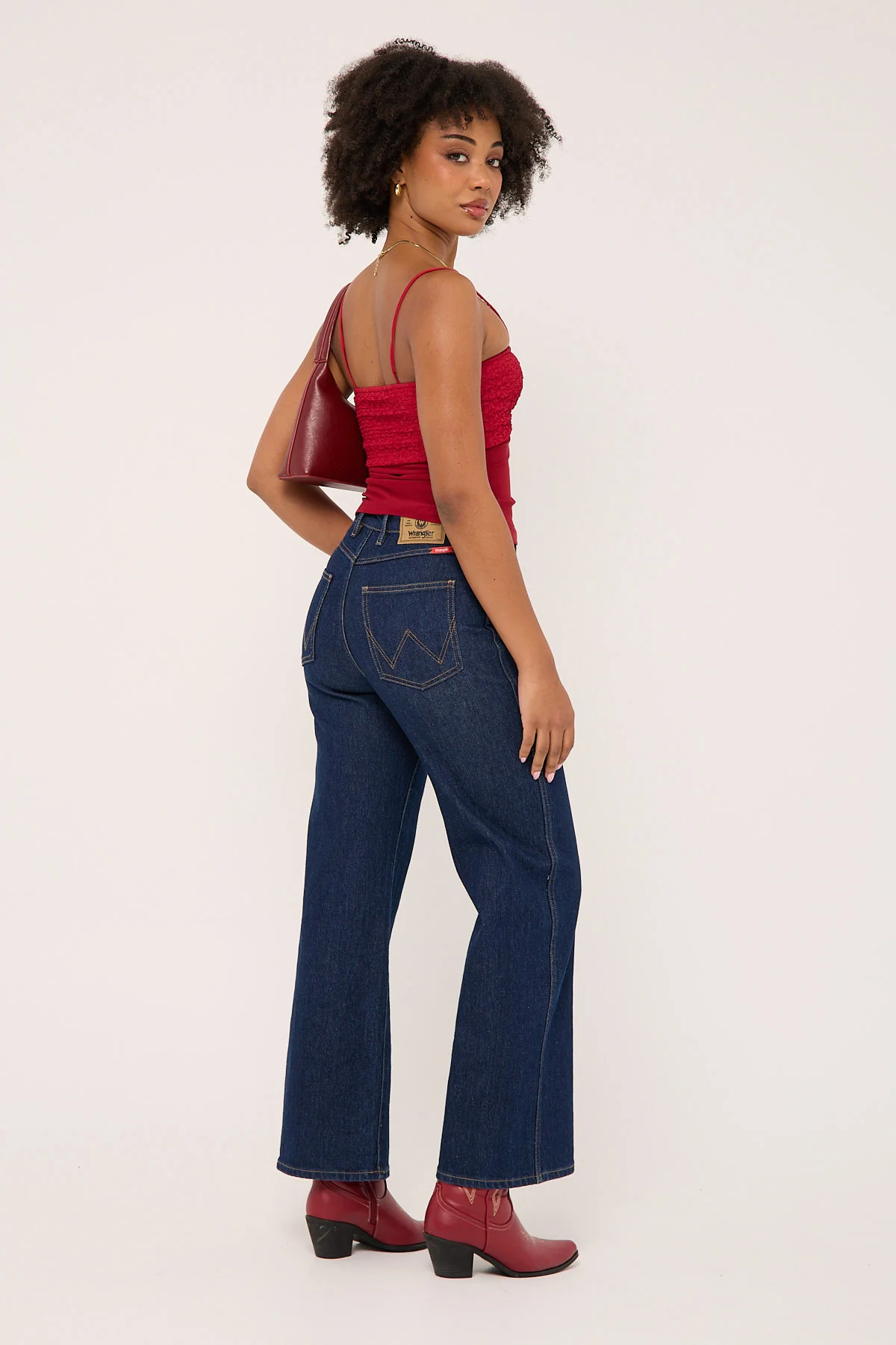 Wrangler Hi Bells Petite Jean Inkspot - Image 5